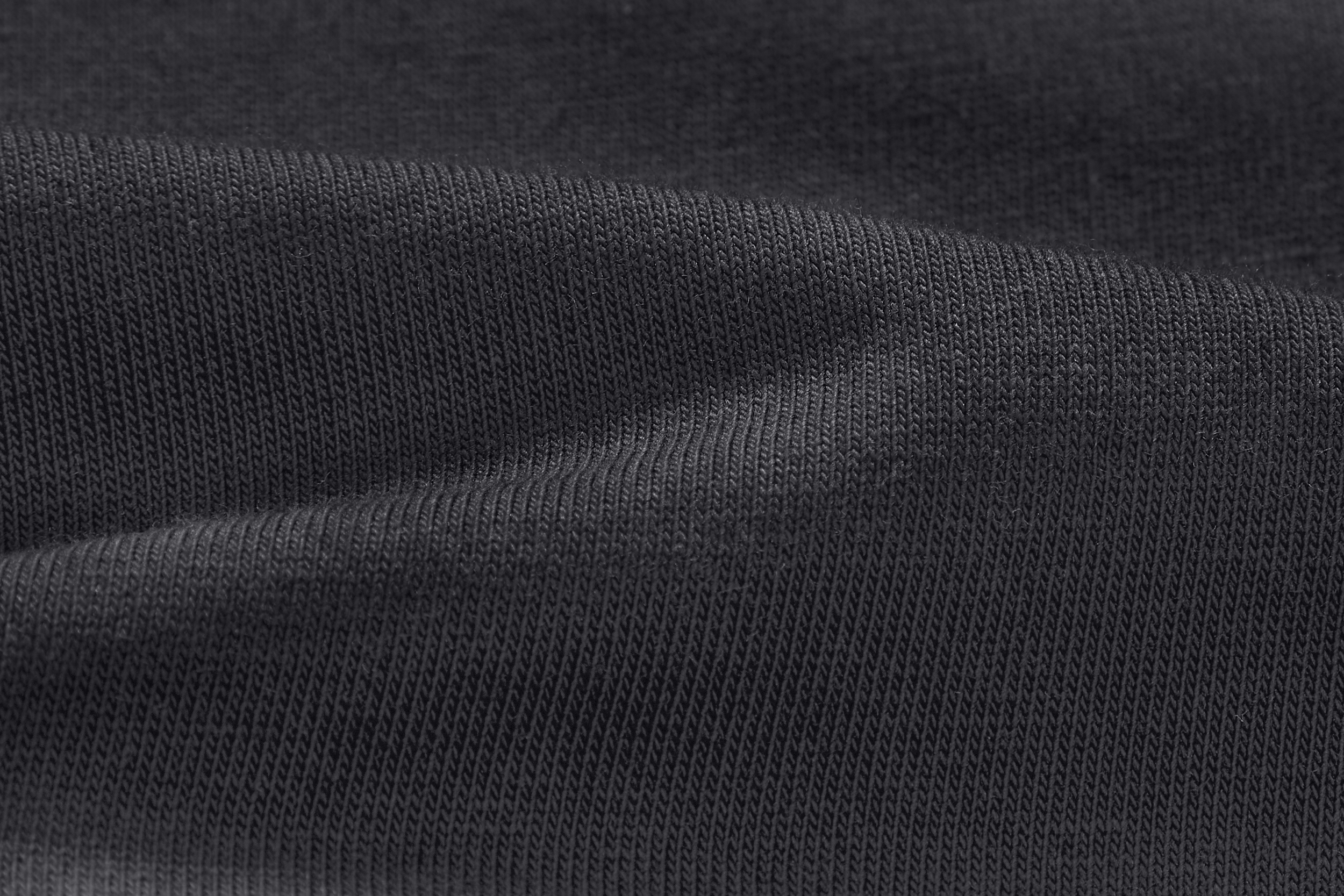 Black T-shirt - garment detail