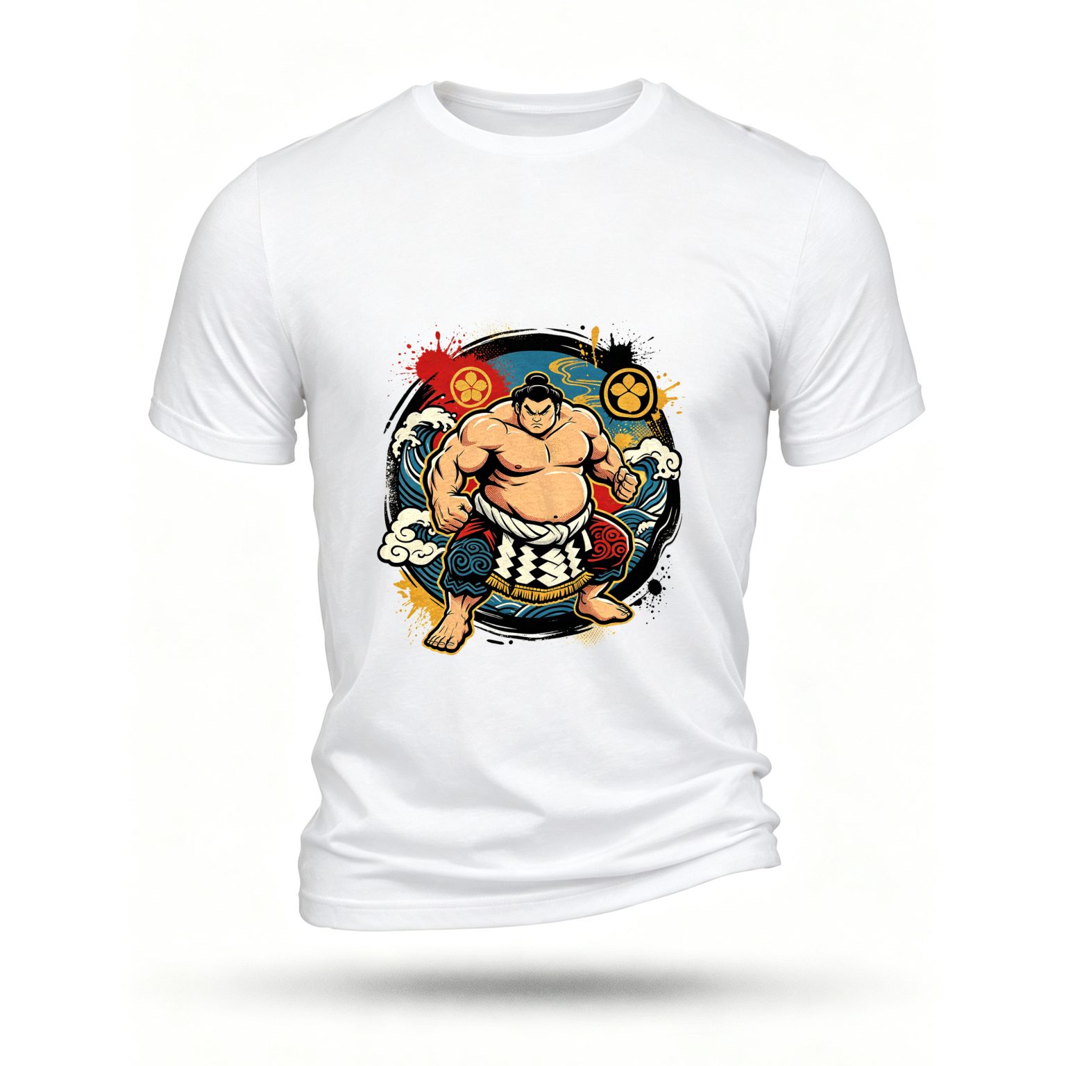 White T-shirt, front print
