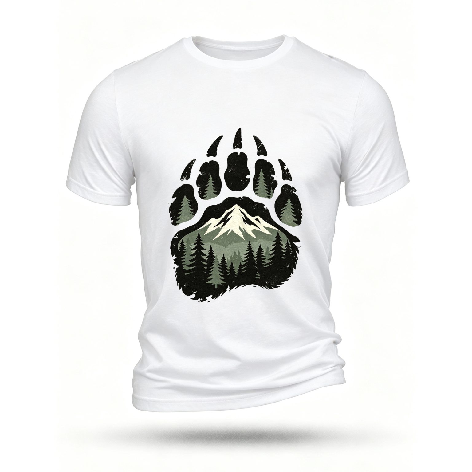 White T-shirt, front print