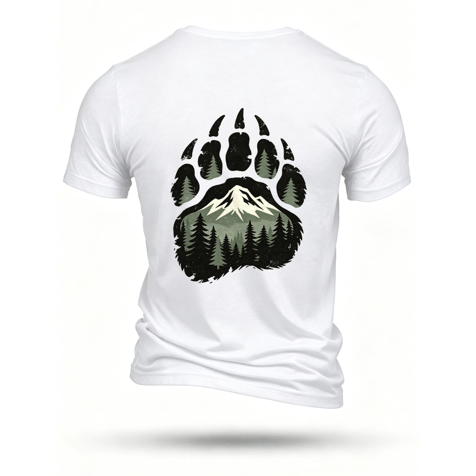 White T-shirt, back print