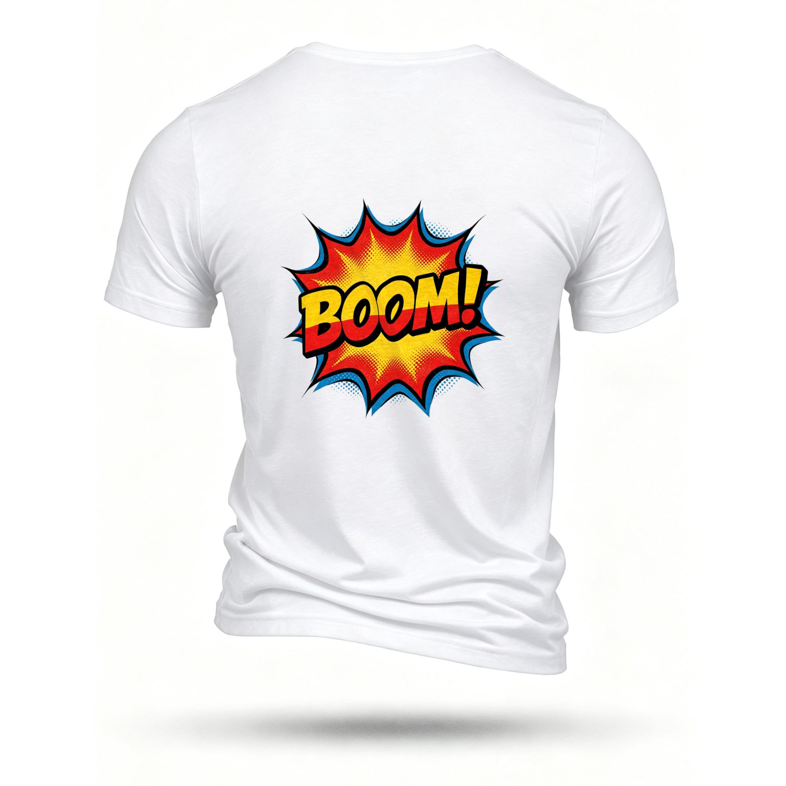 White T-shirt, back print