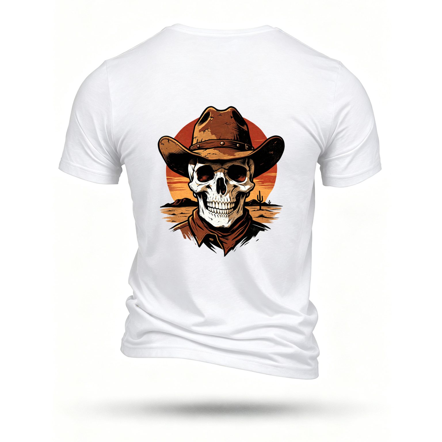 White T-shirt, back print