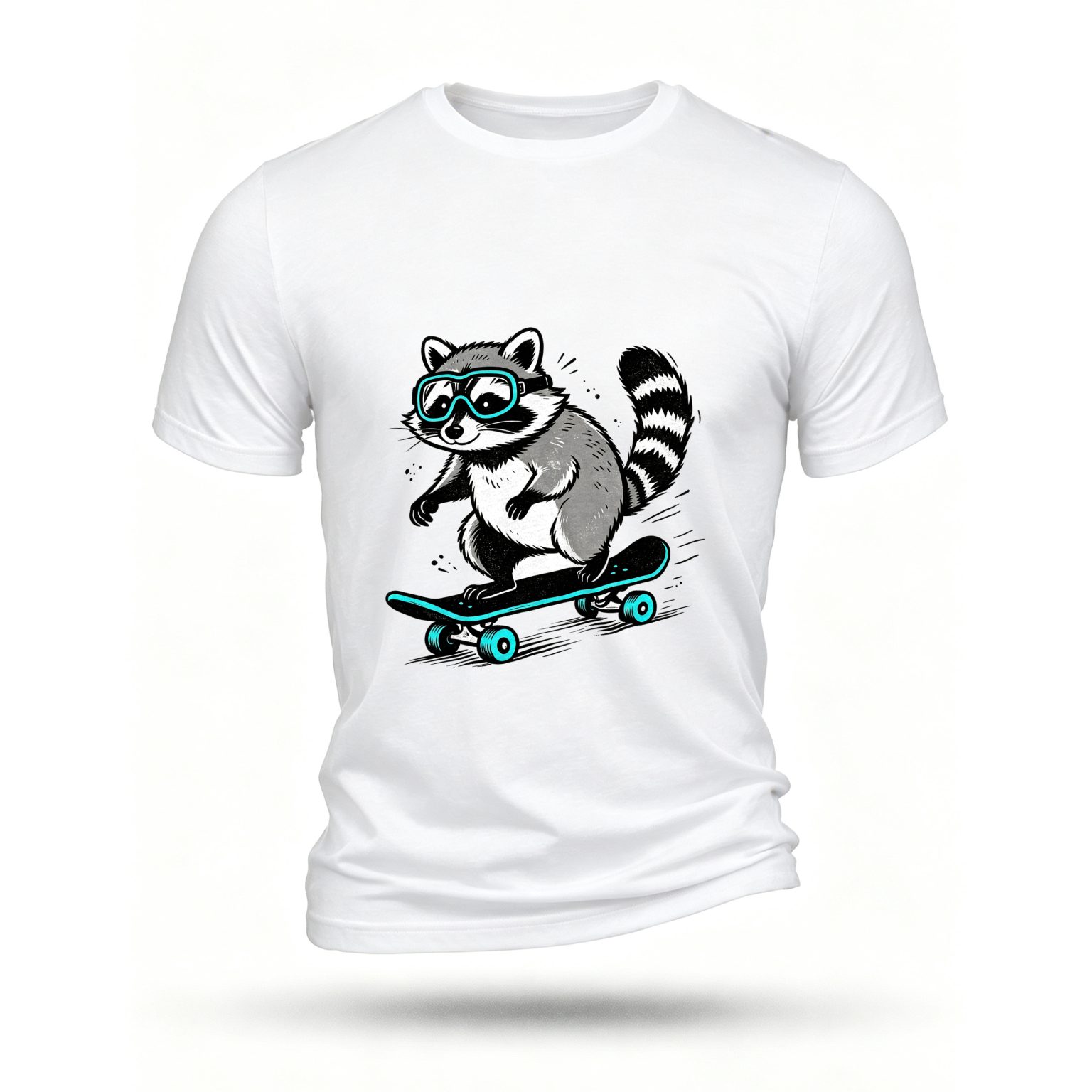 White T-shirt, front print