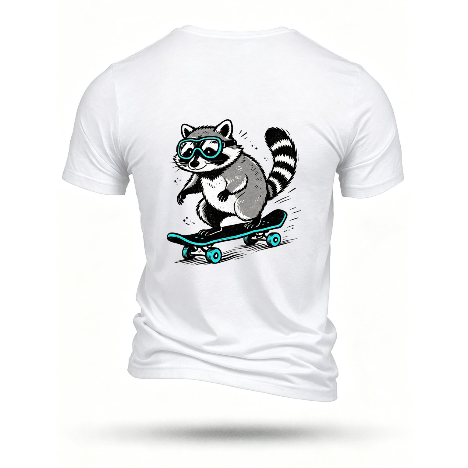 White T-shirt, back print