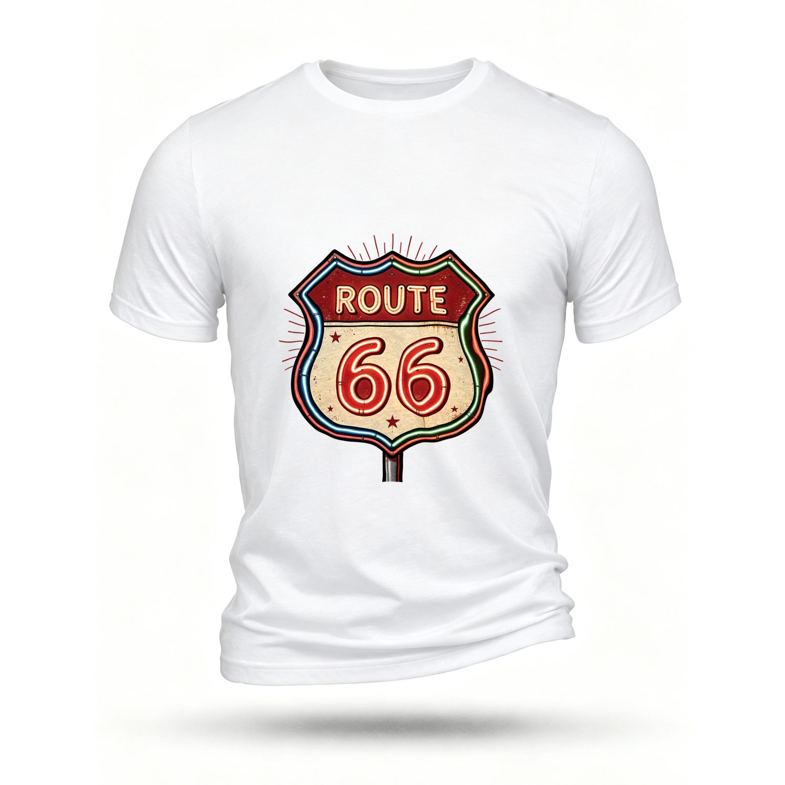 White T-shirt, front print