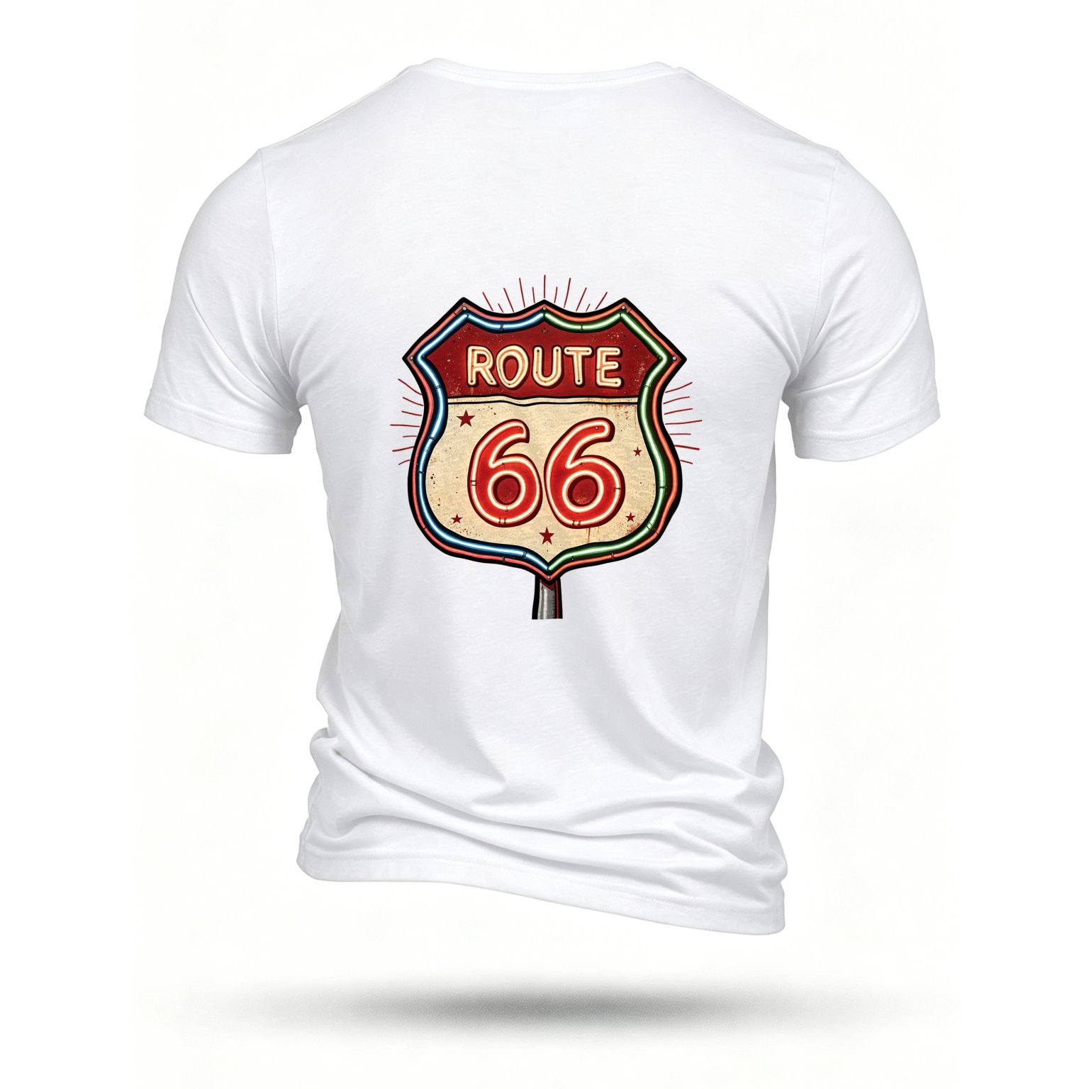 White T-shirt, back print