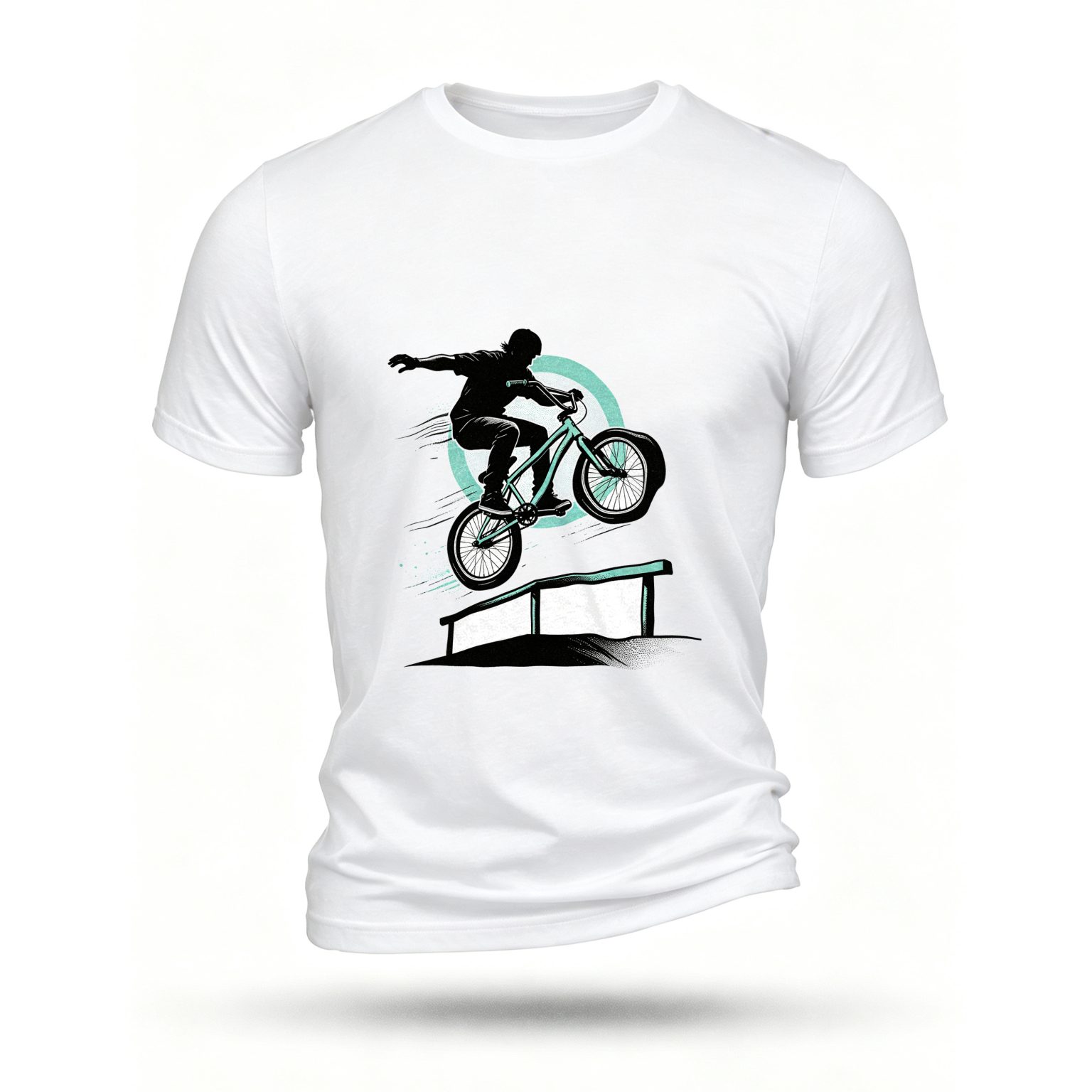 White T-shirt, front print