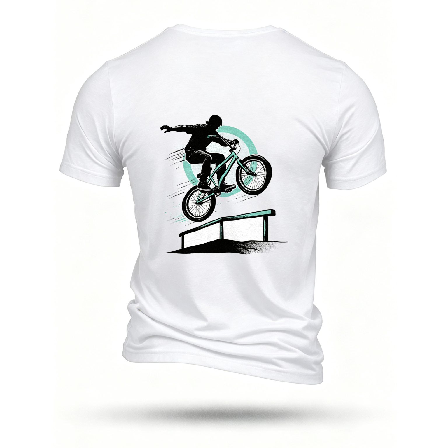 White T-shirt, back print