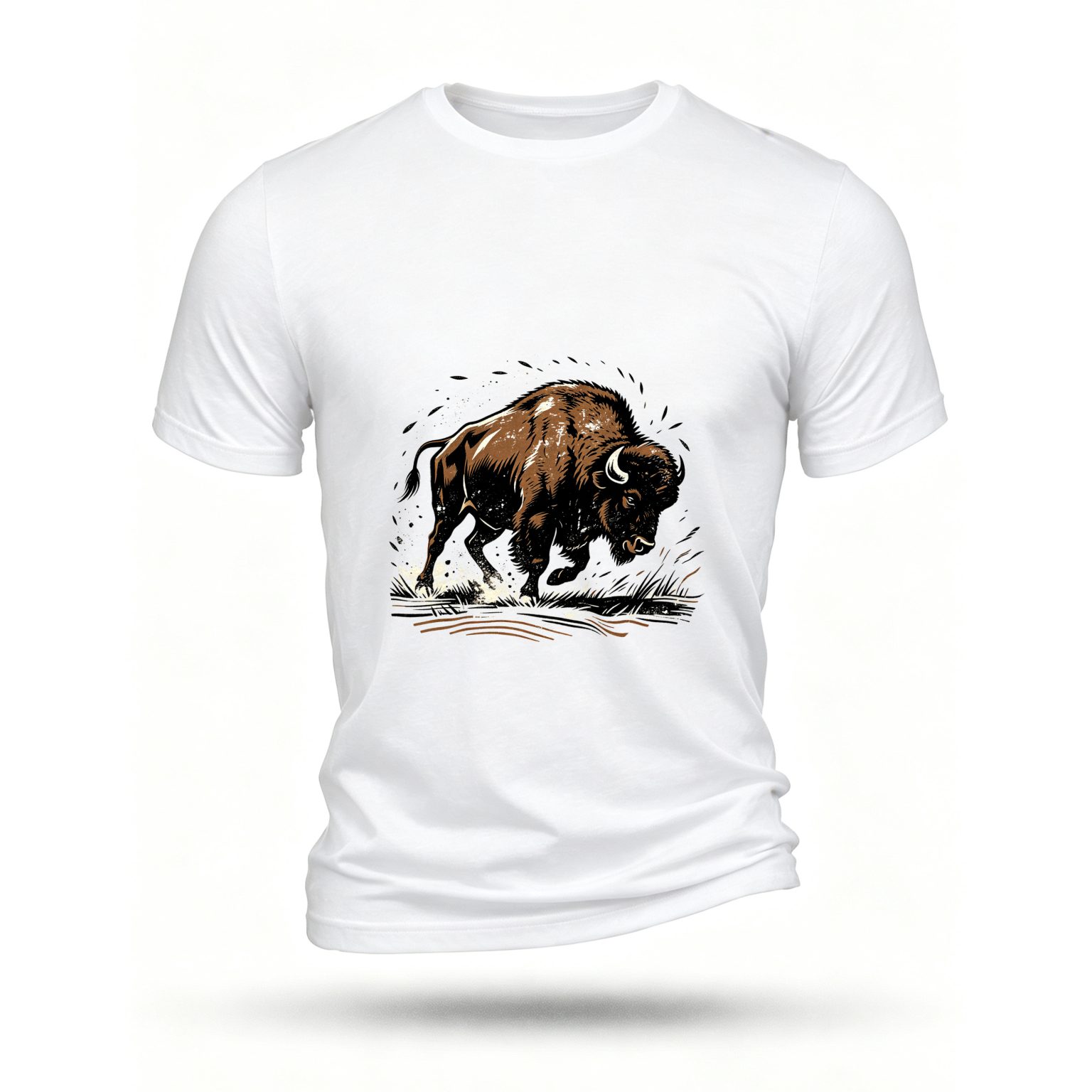 White T-shirt, front print