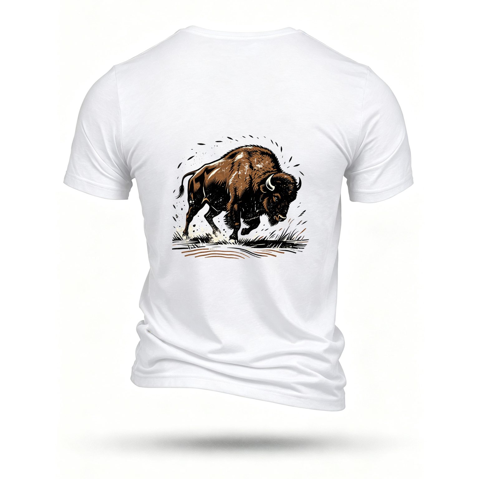 White T-shirt, back print