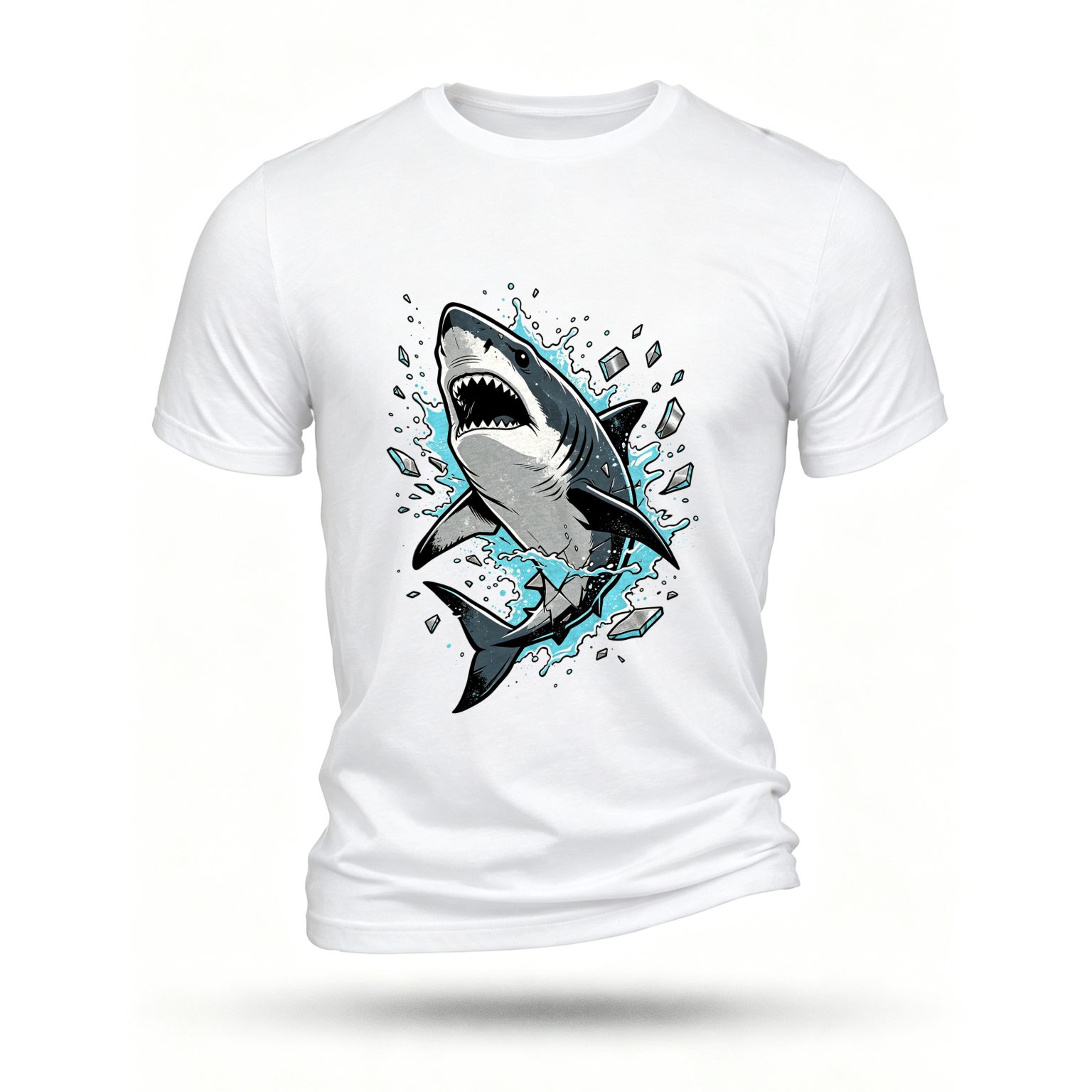 White T-shirt, front print