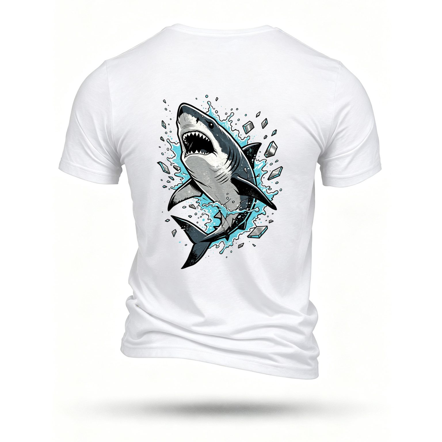 White T-shirt, back print