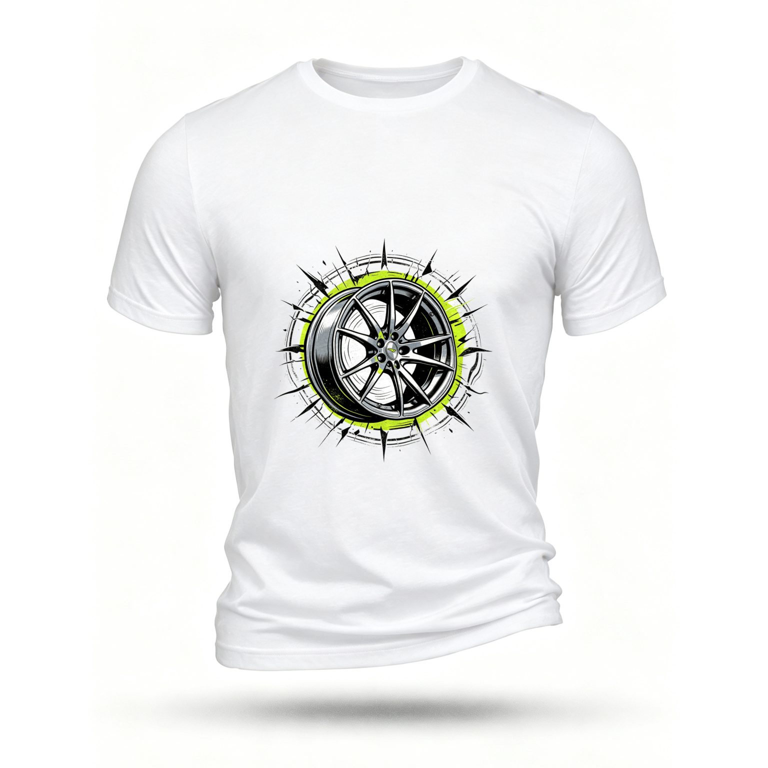 White T-shirt, front print
