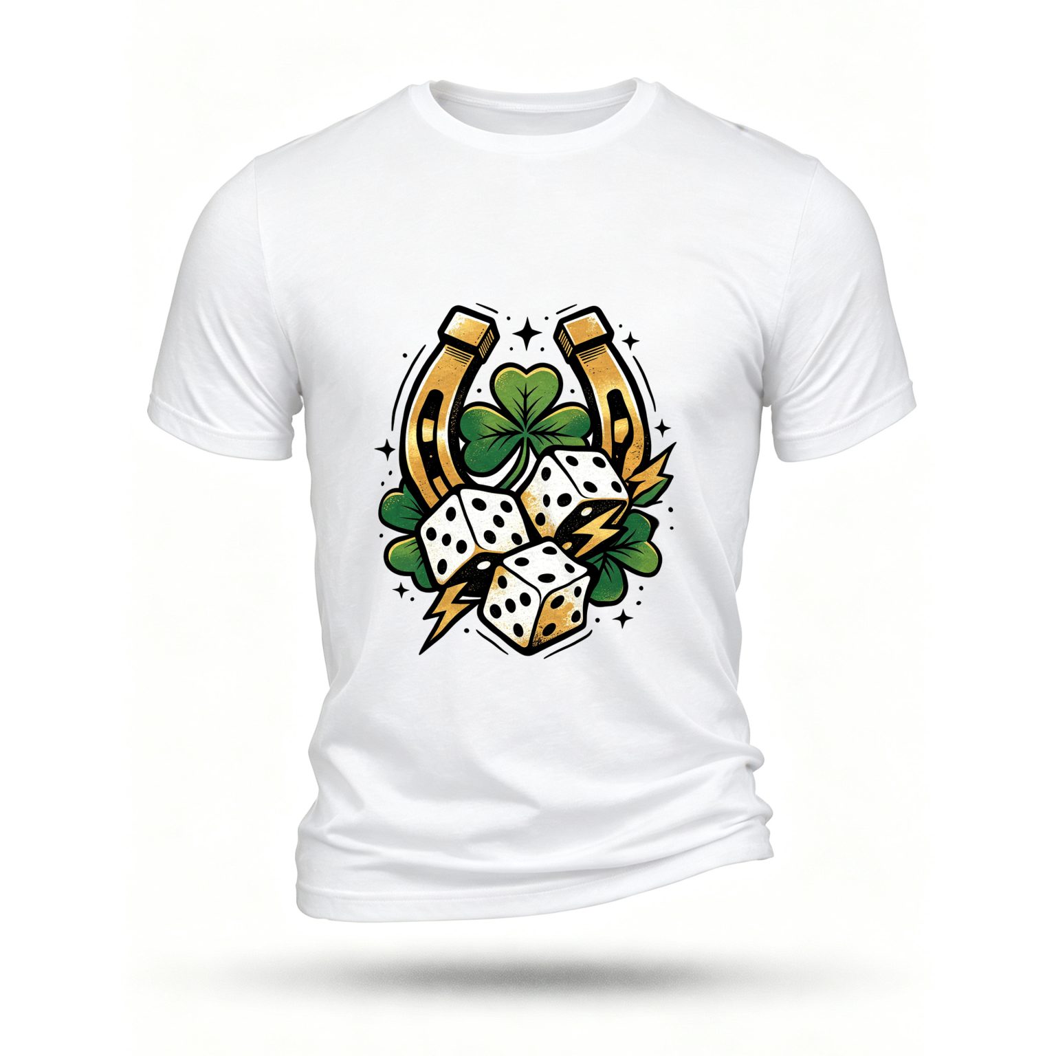 White T-shirt, front print