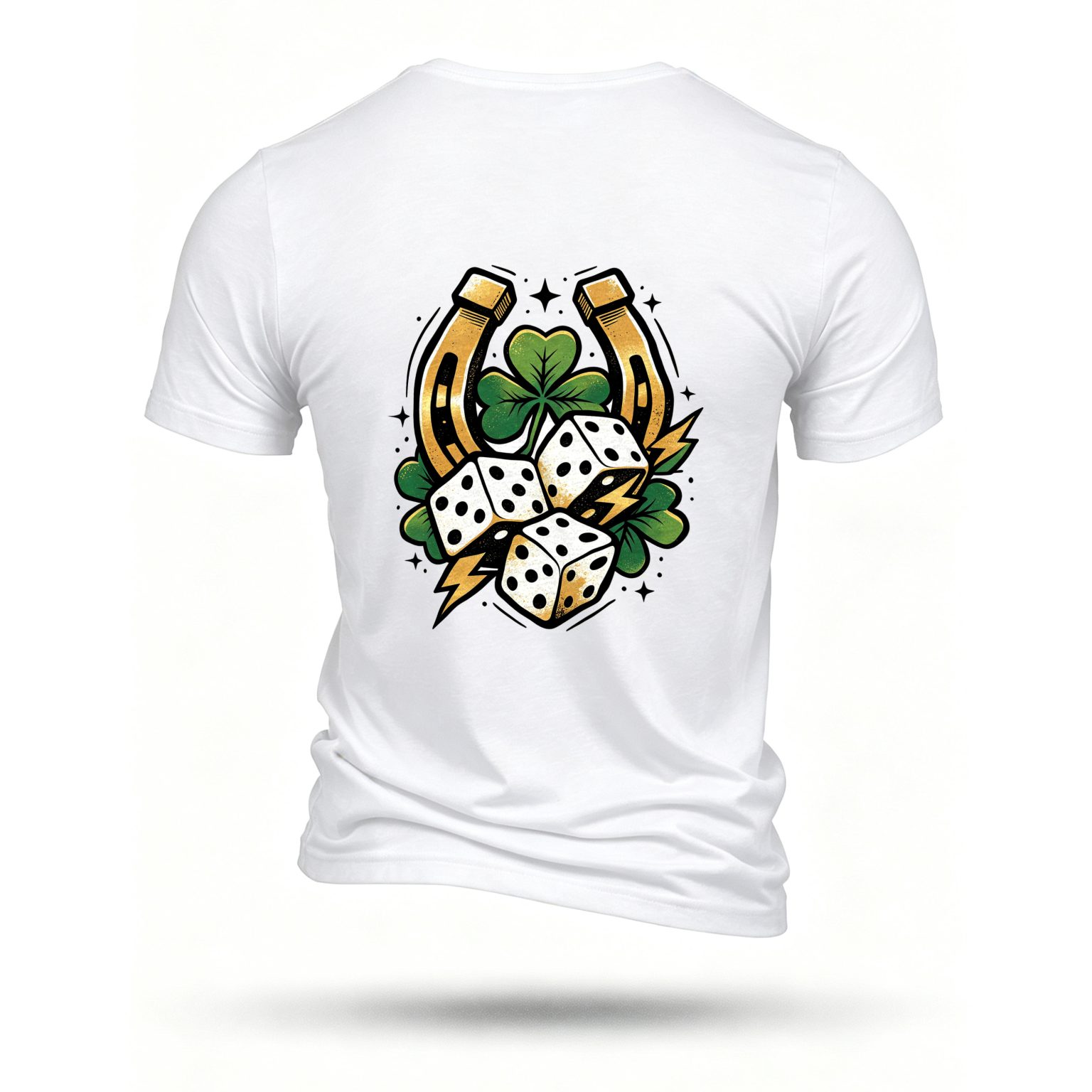 White T-shirt, back print