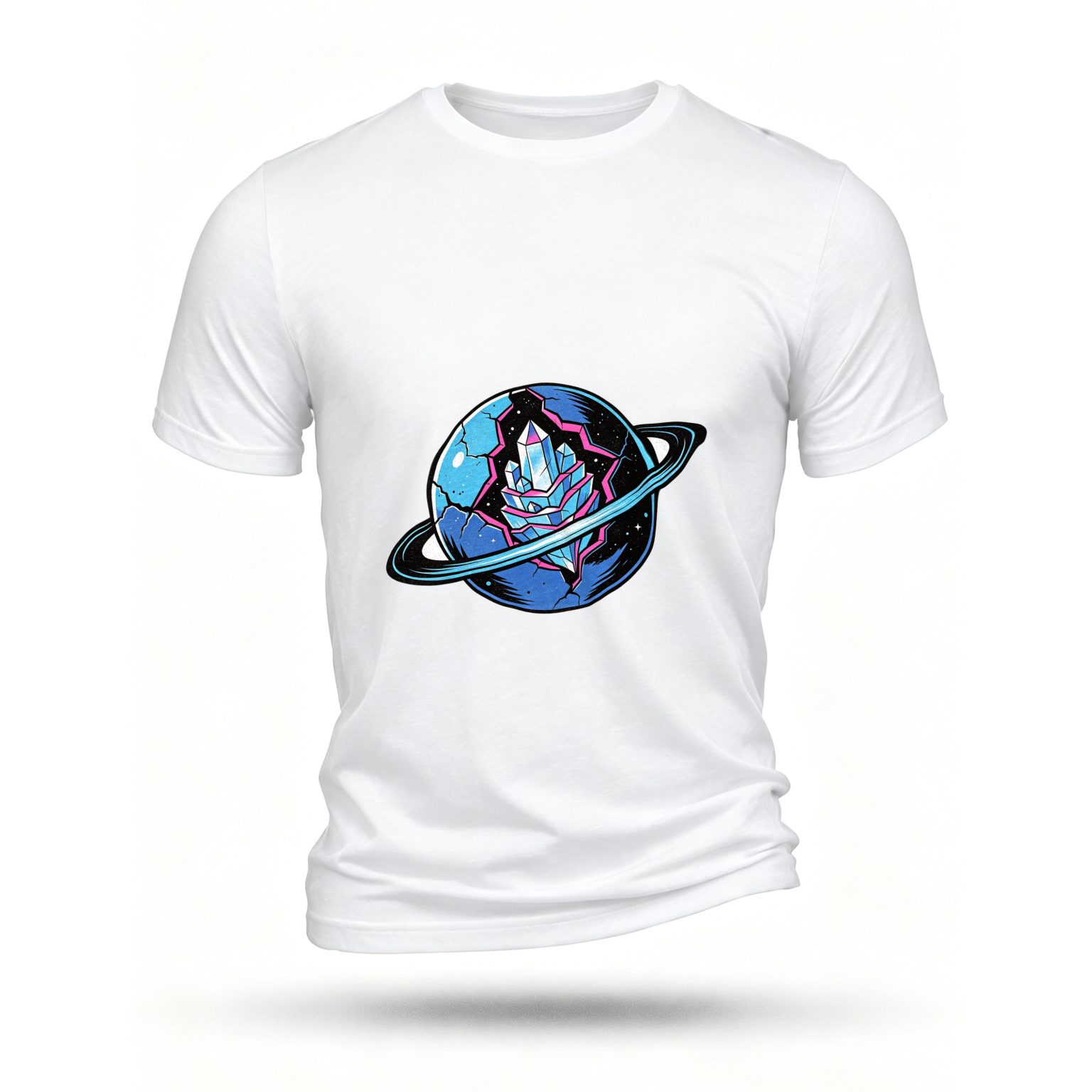 White T-shirt, front print