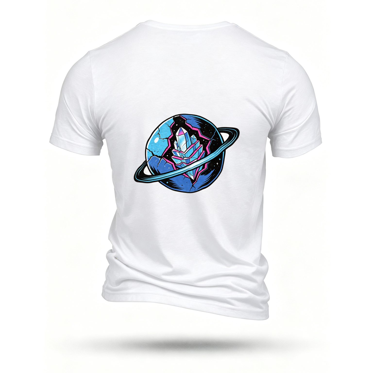 White T-shirt, back print
