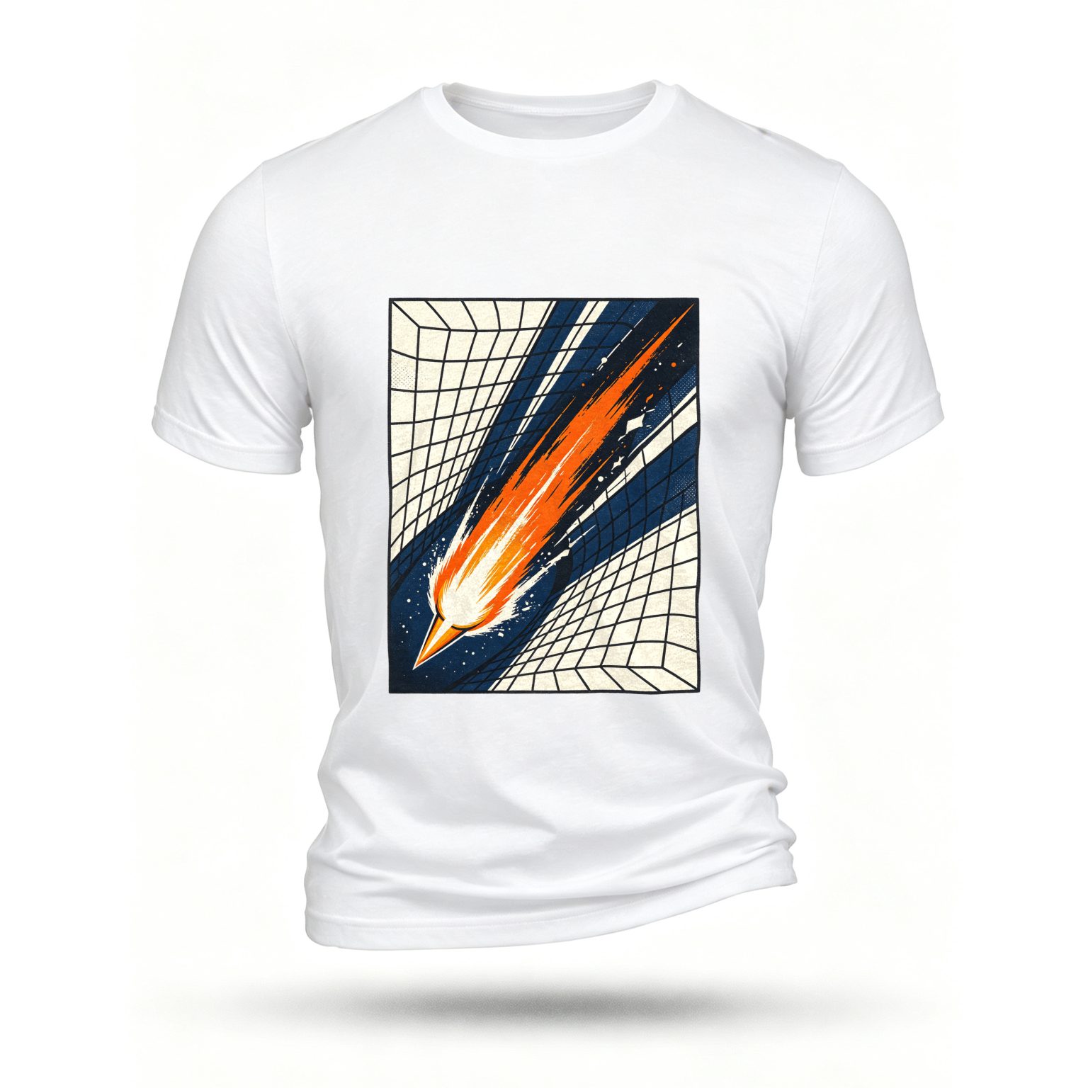 White T-shirt, front print
