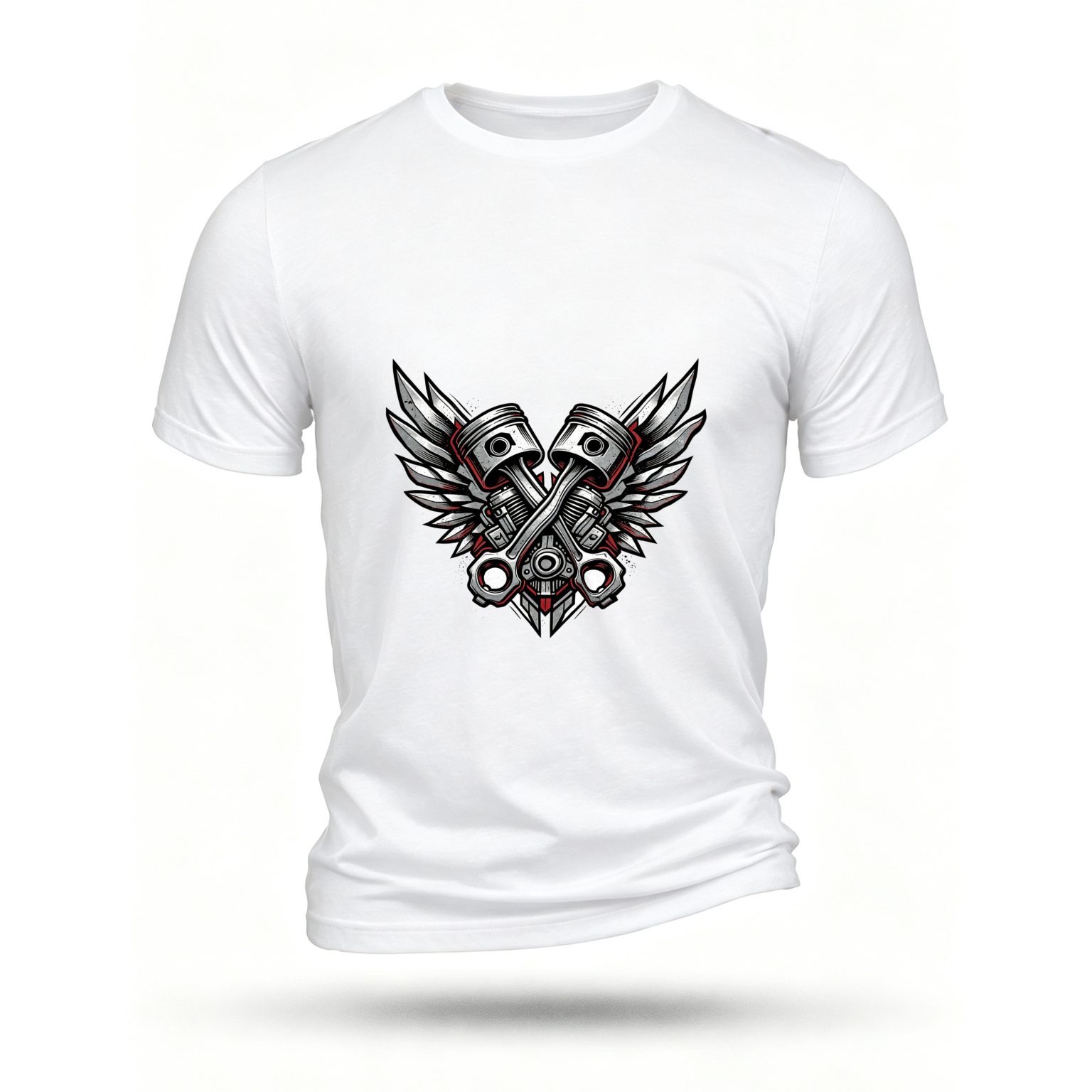 White T-shirt, front print