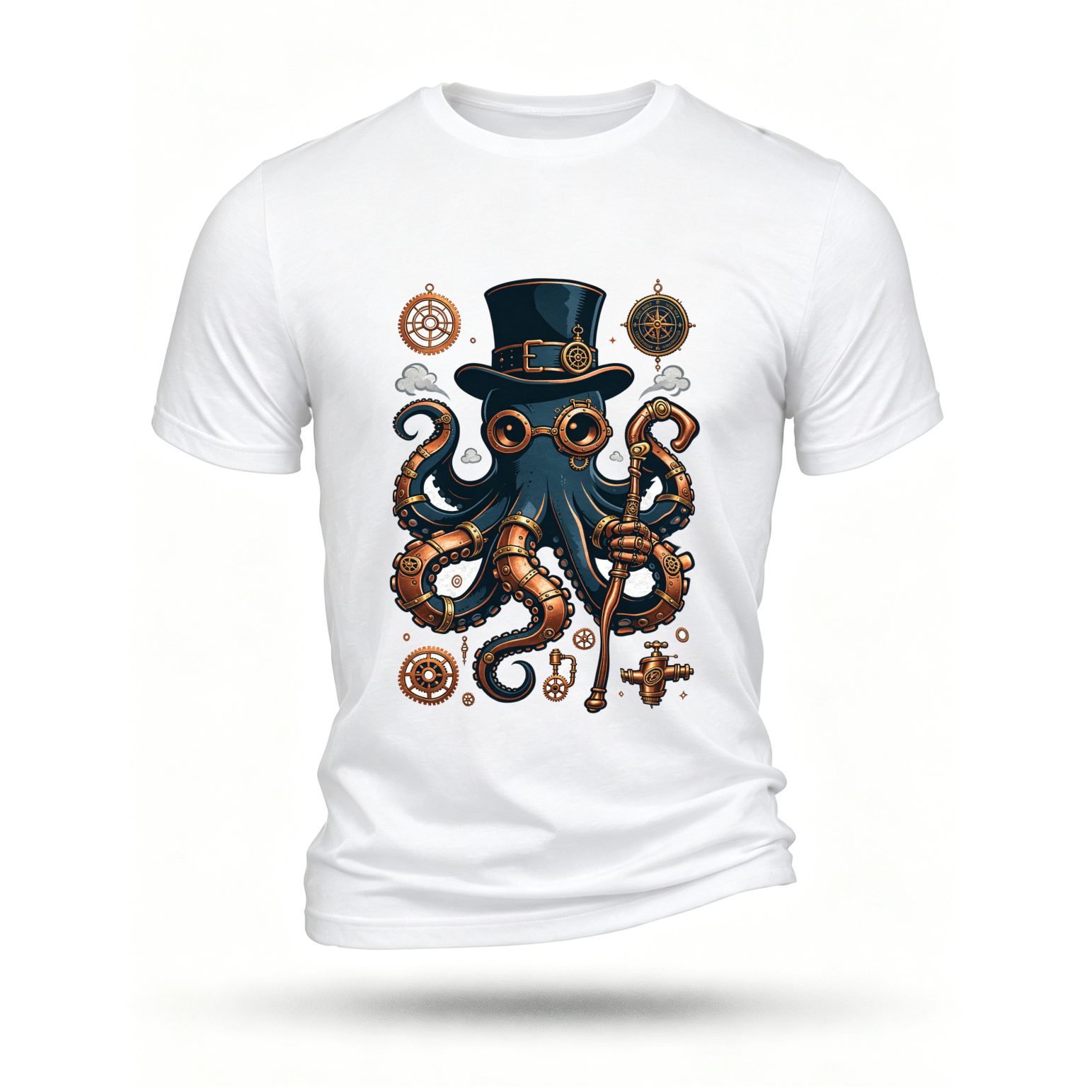 White T-shirt, front print