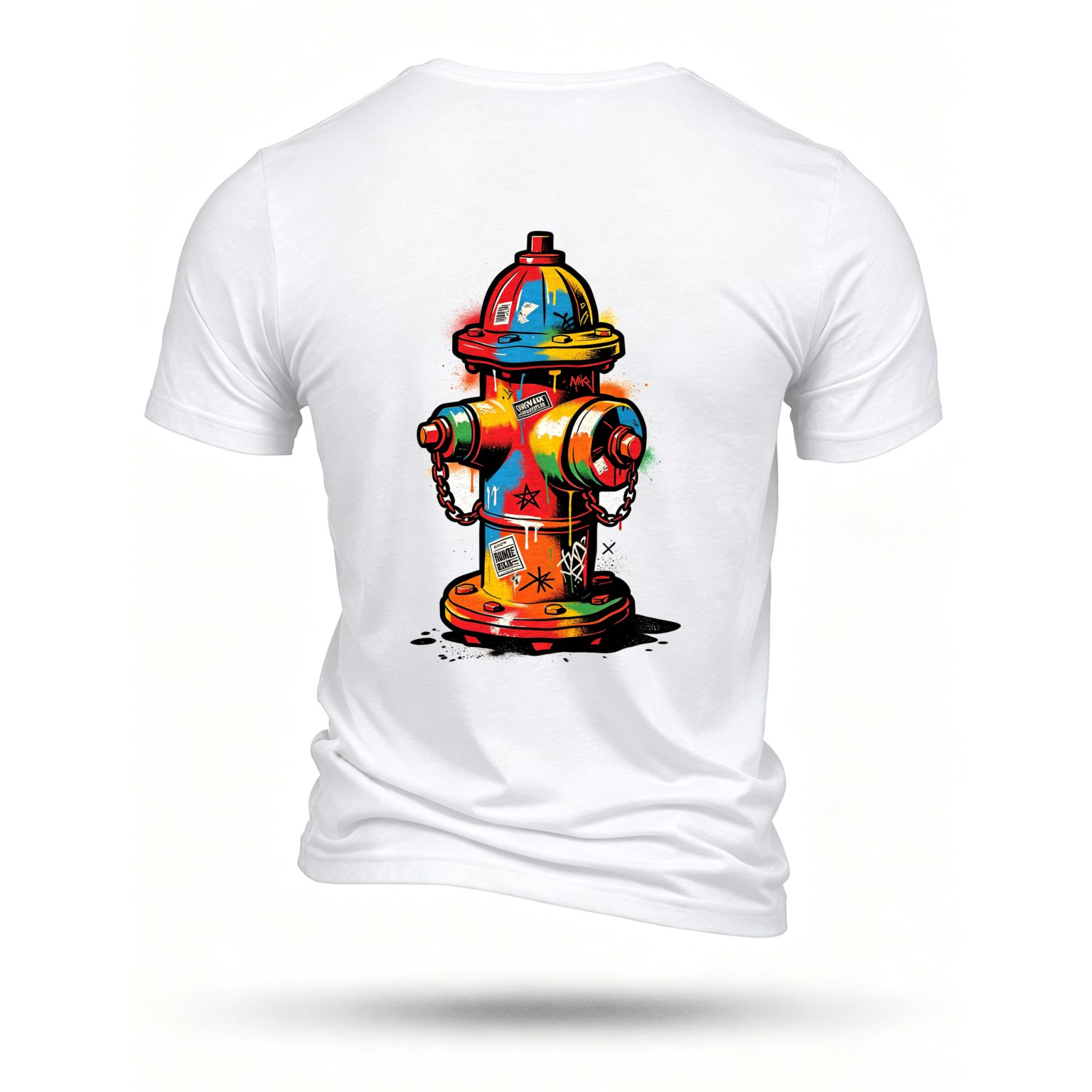 White T-shirt, back print