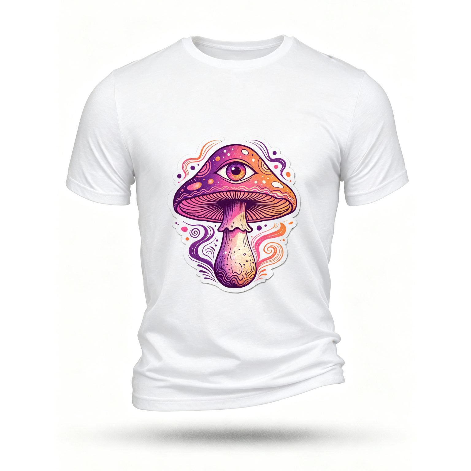 White T-shirt, front print