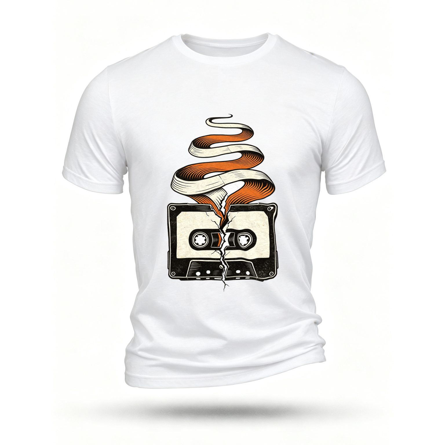 White T-shirt, front print