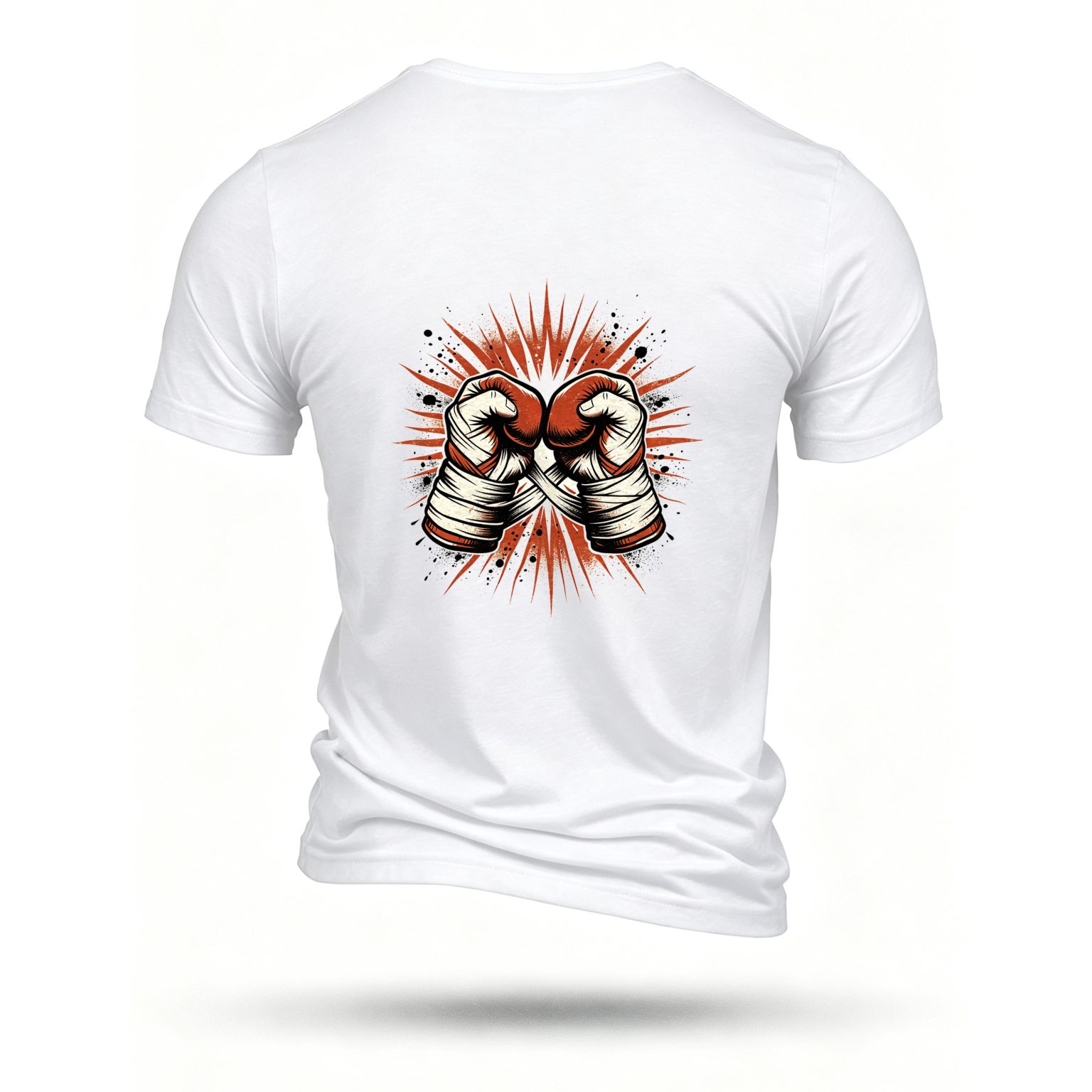 White T-shirt, back print