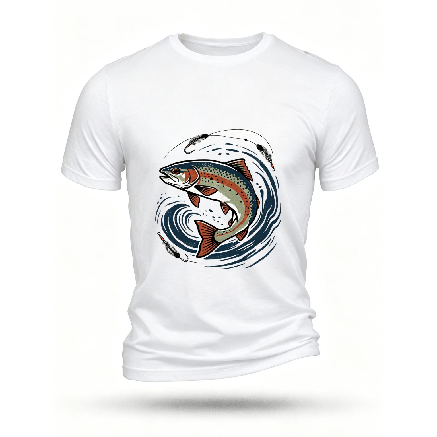 White T-shirt, front print