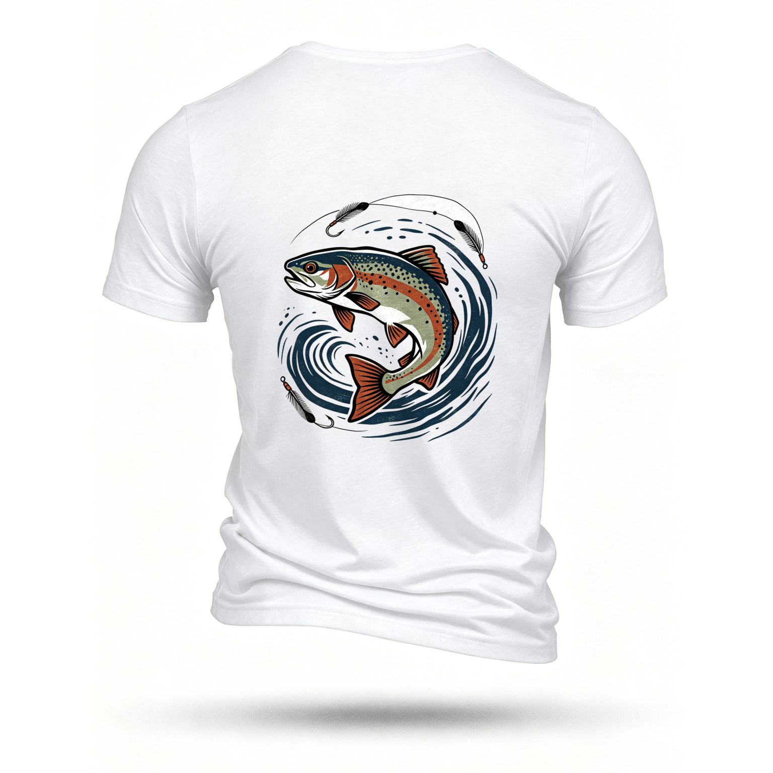White T-shirt, back print