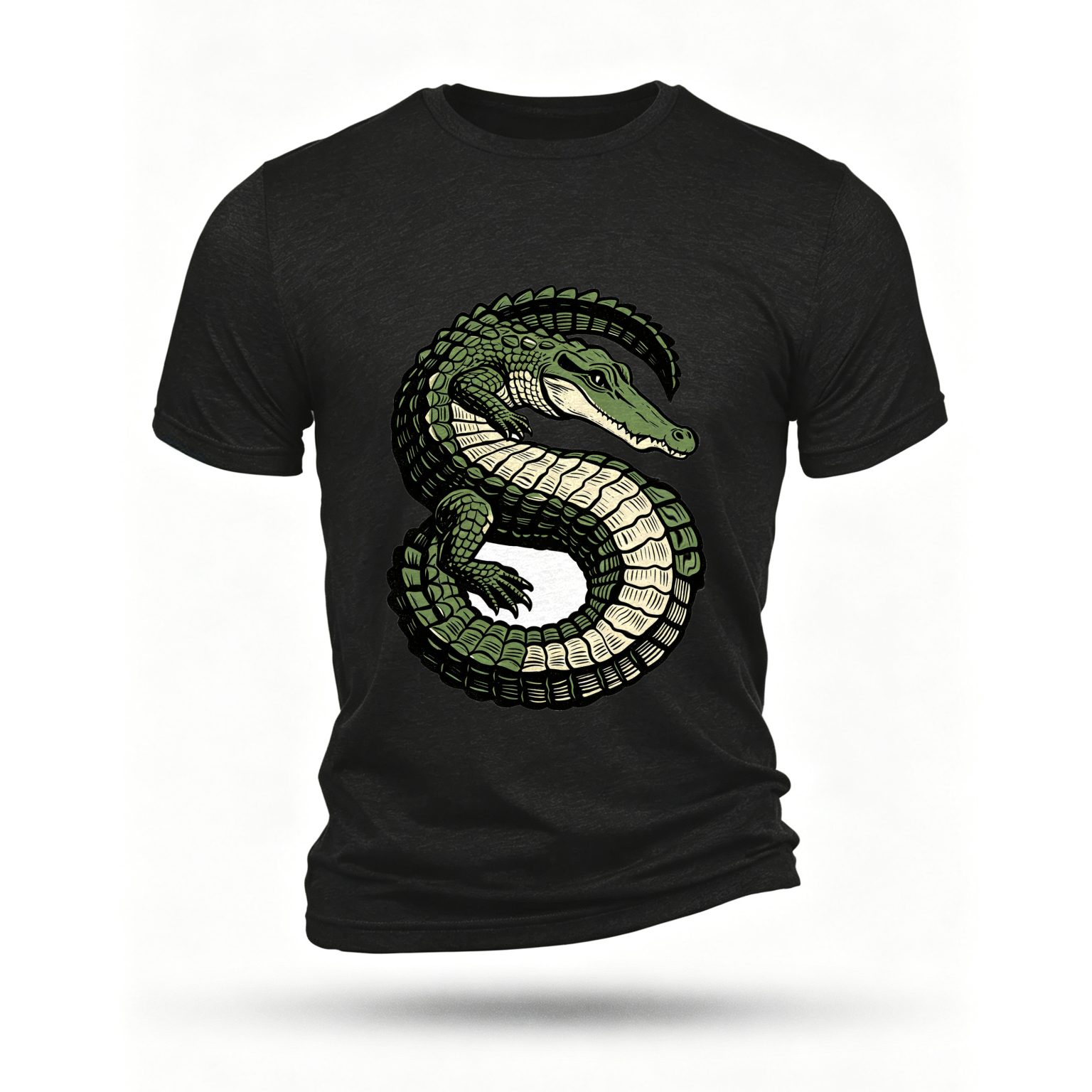 Black T-shirt, front print