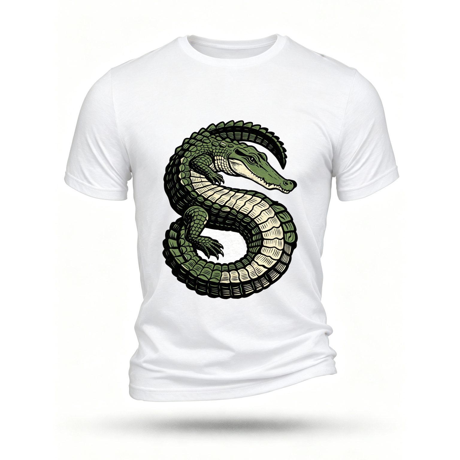 White T-shirt, front print