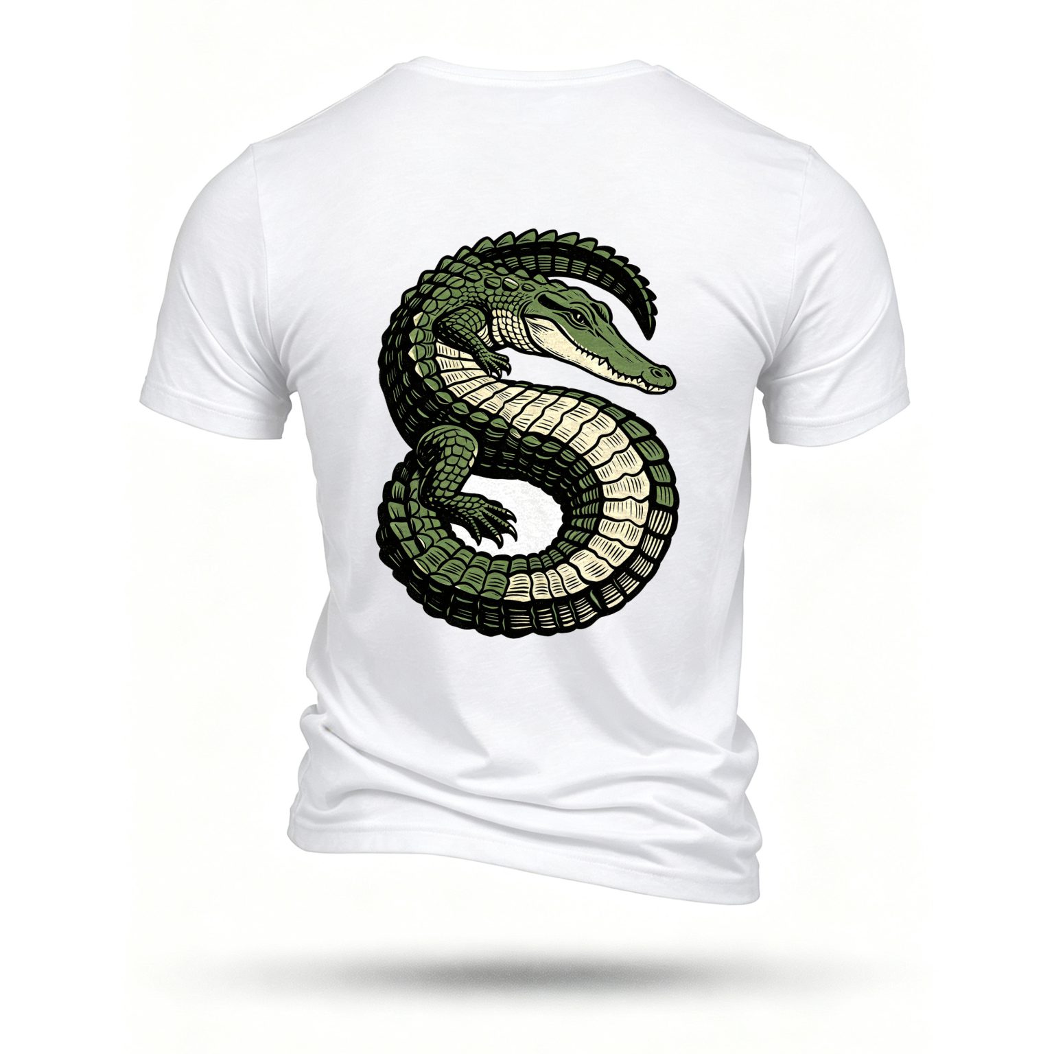 White T-shirt, back print