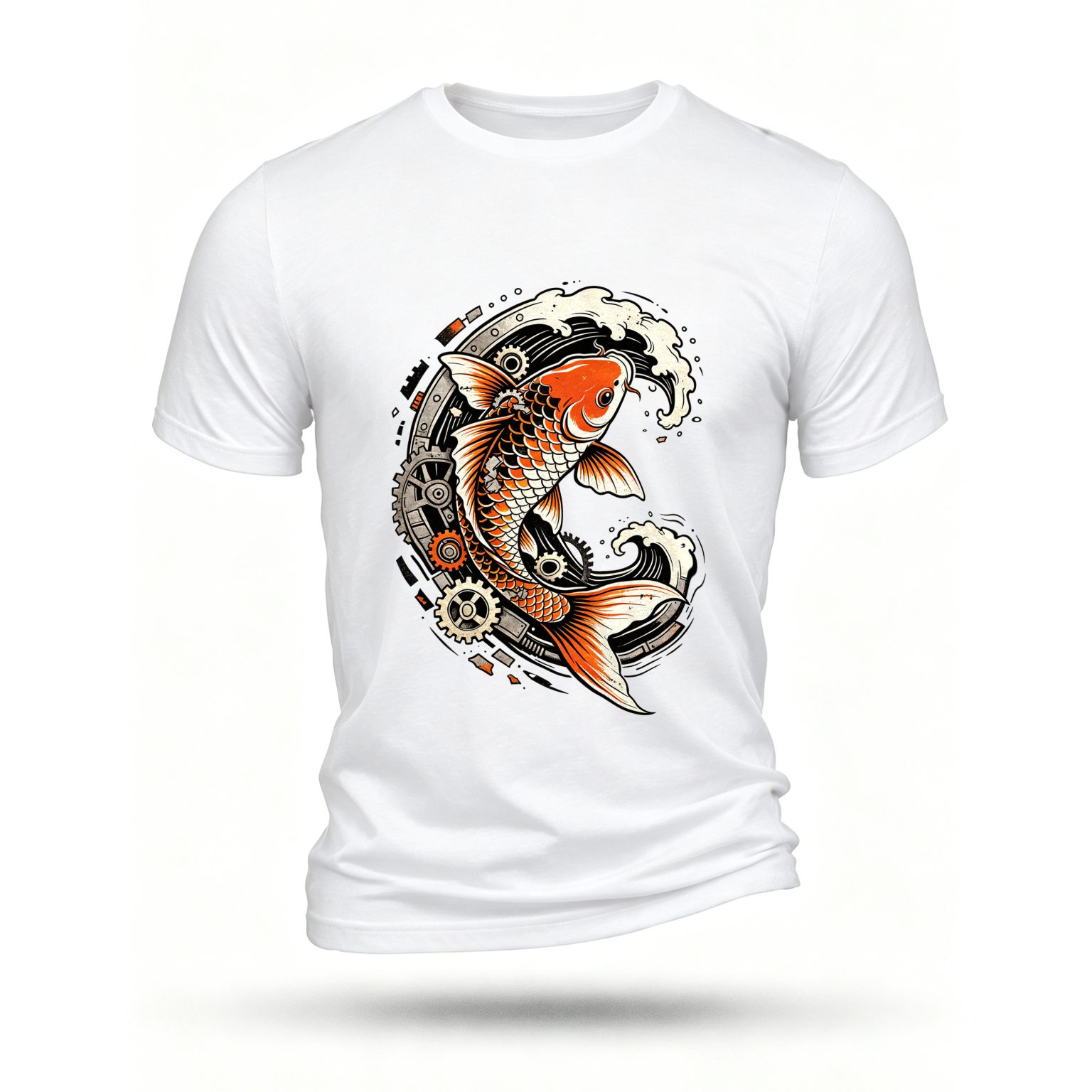 White T-shirt, front print