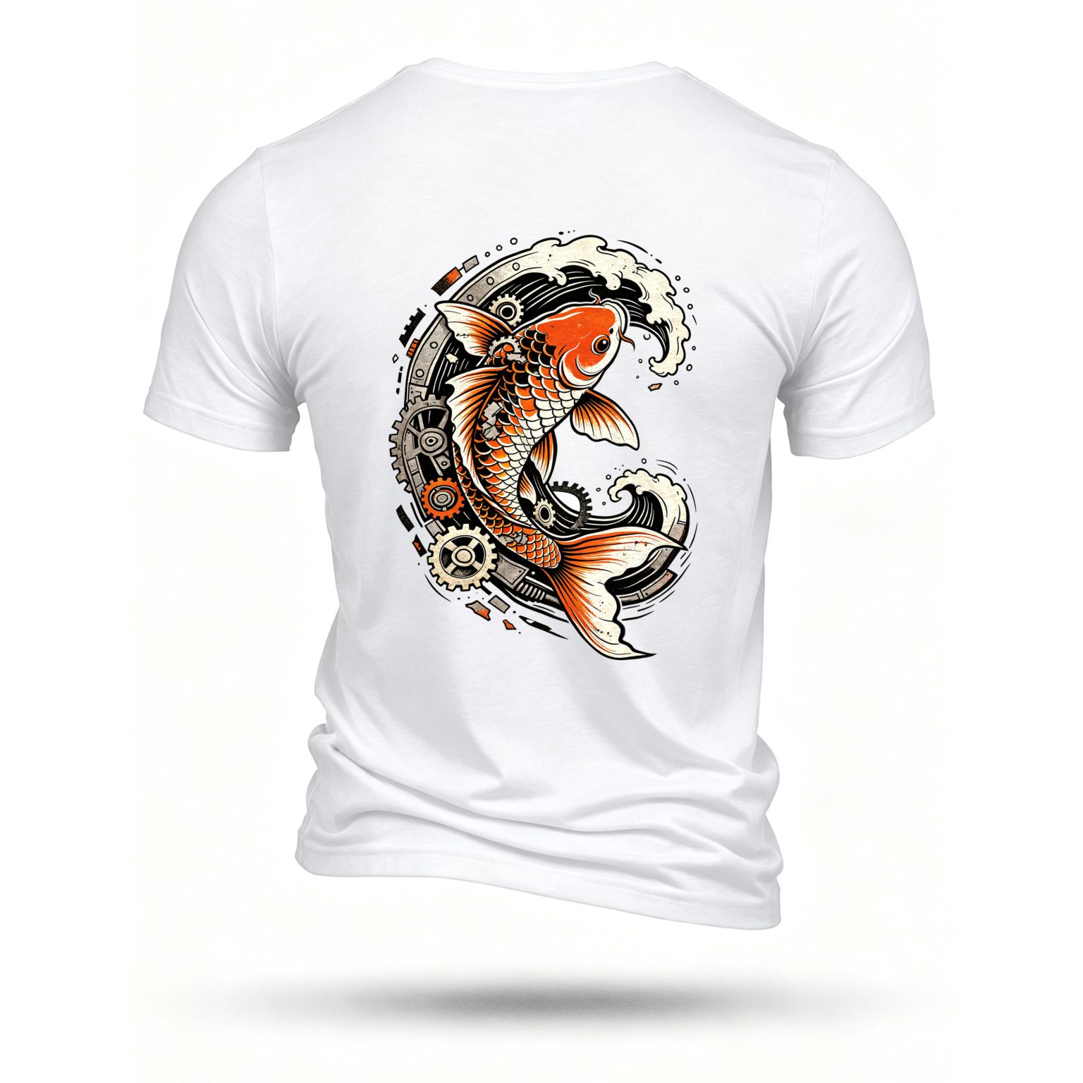 White T-shirt, back print