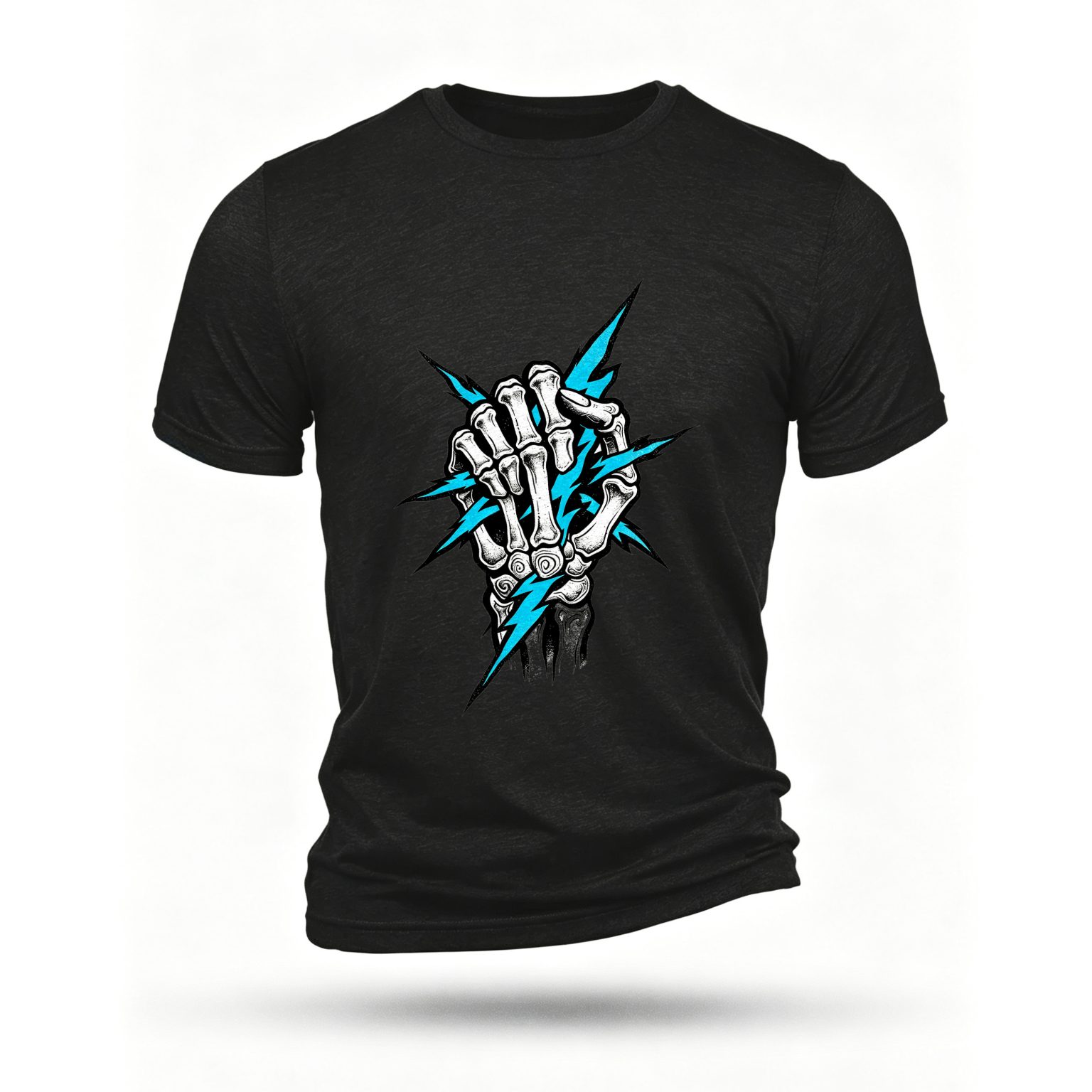 Black T-shirt, front print