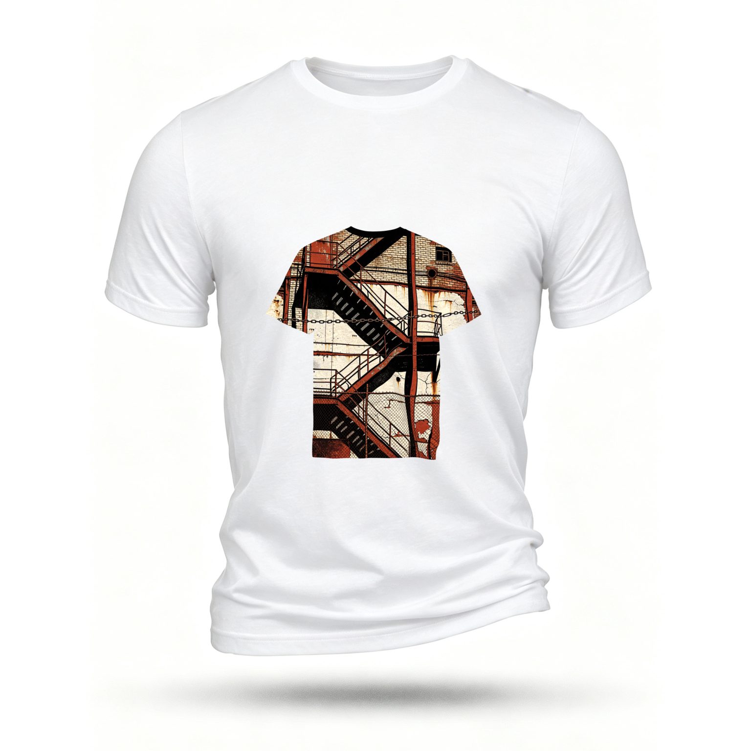 White T-shirt, front print