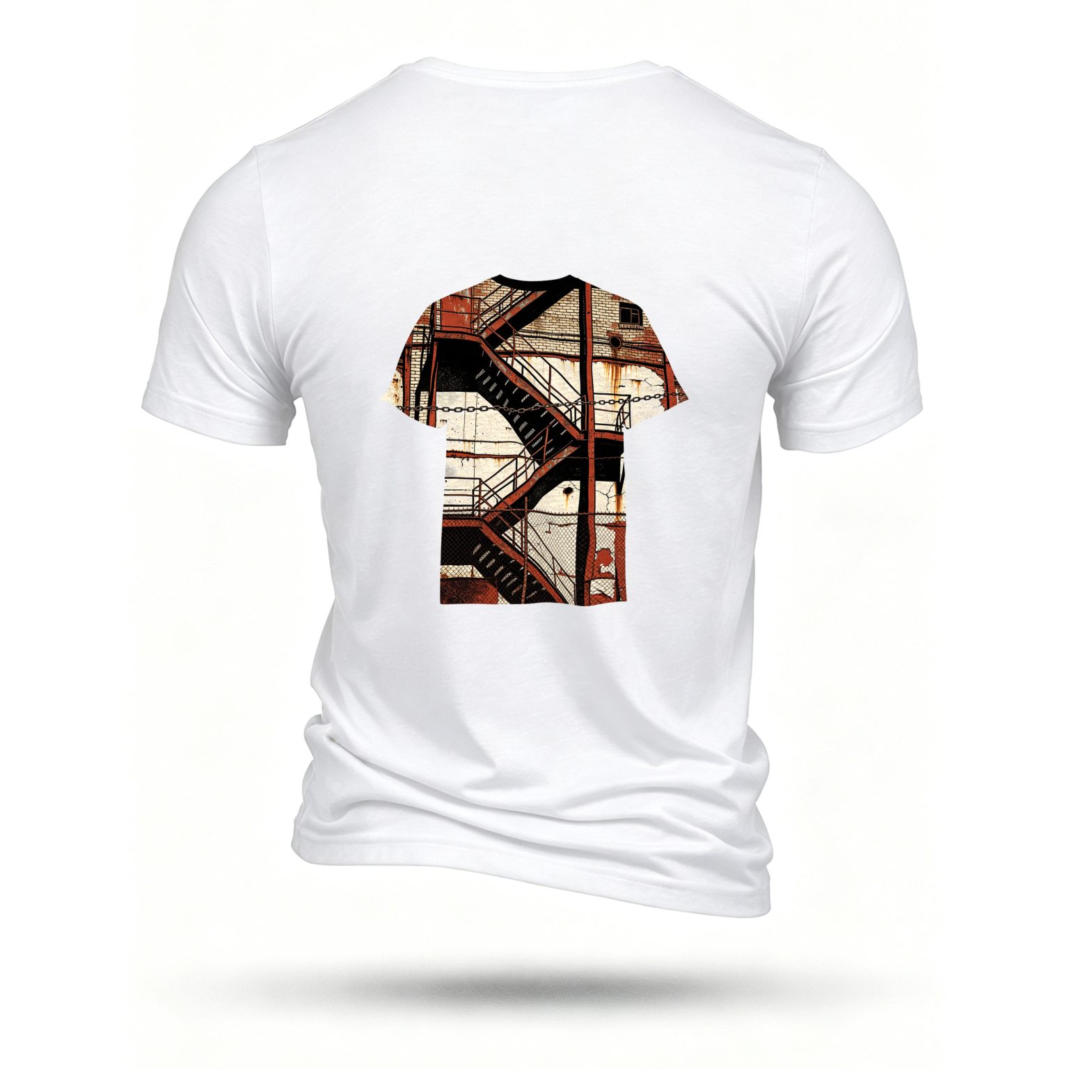 White T-shirt, back print