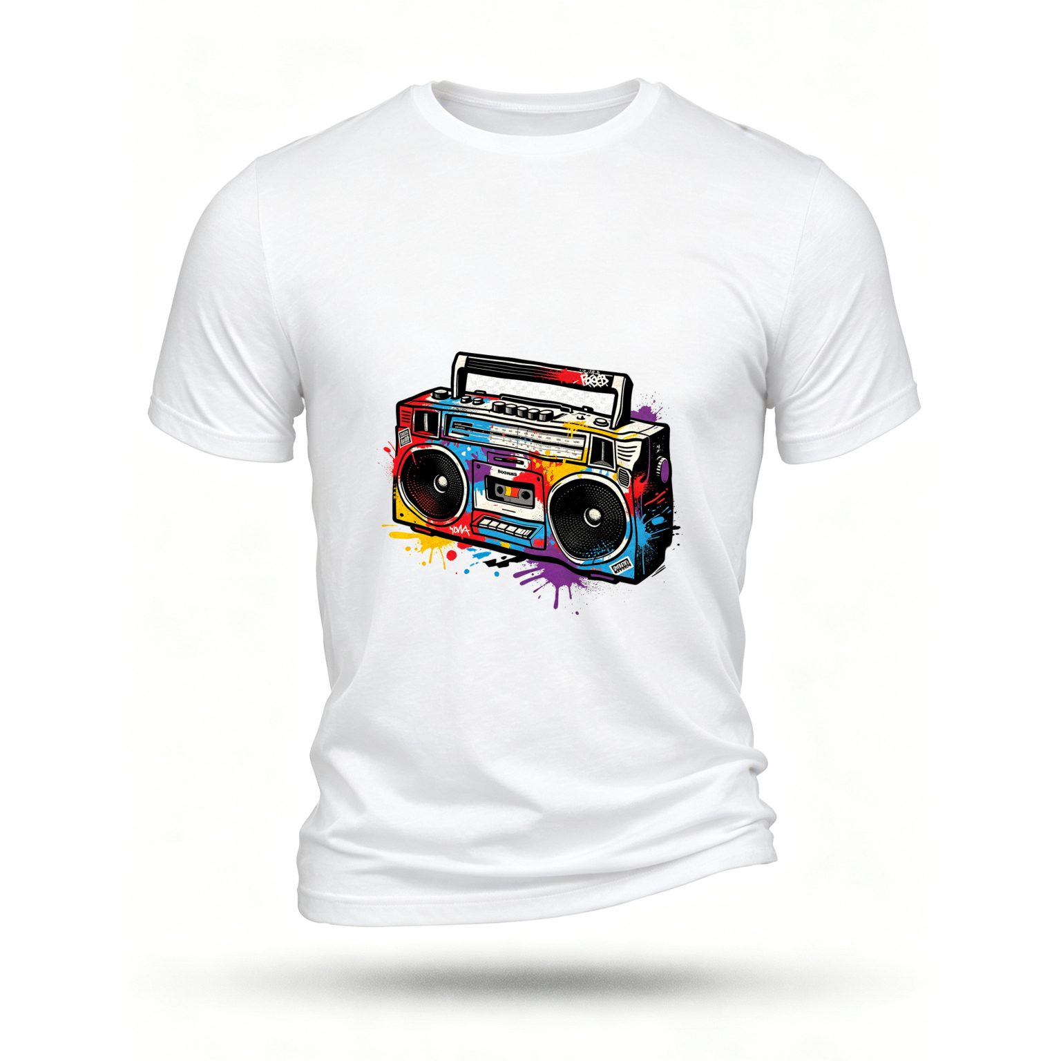 White T-shirt, front print
