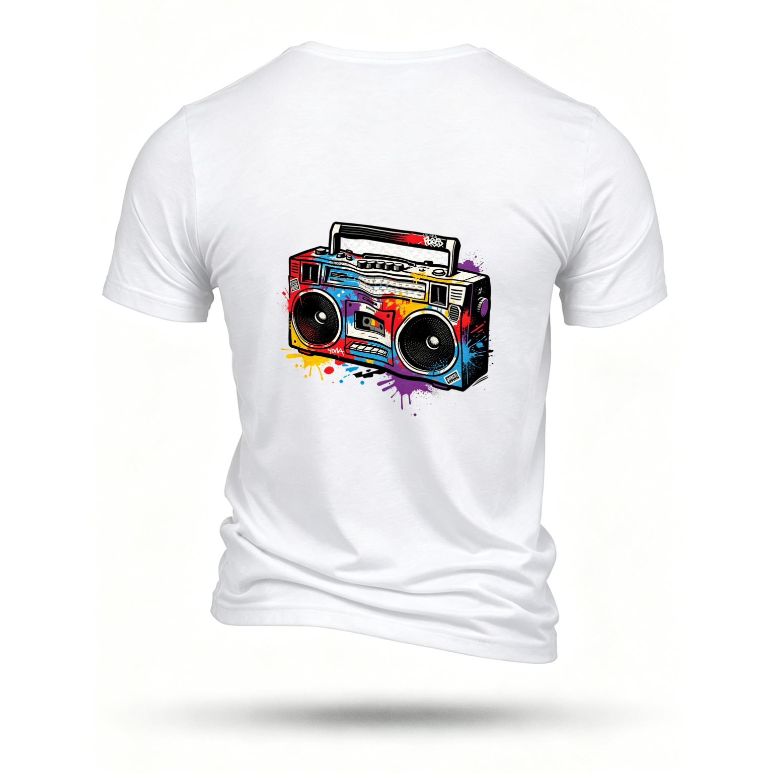 White T-shirt, back print