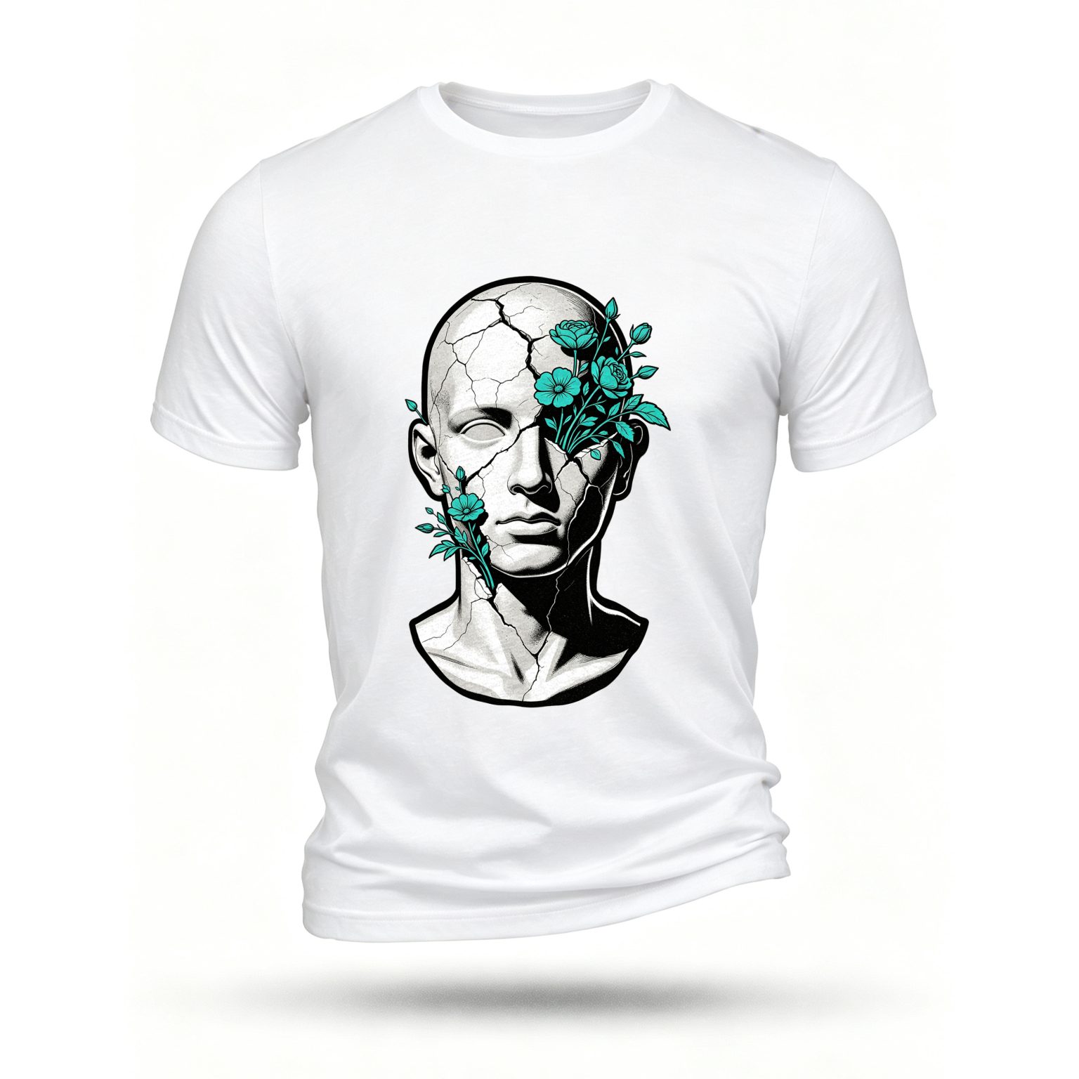 White T-shirt, front print