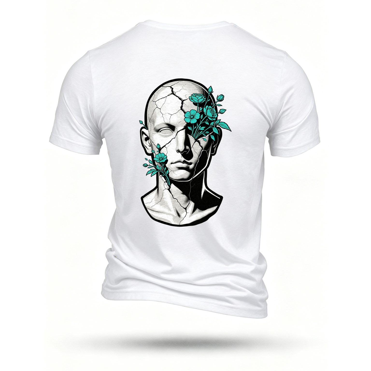 White T-shirt, back print