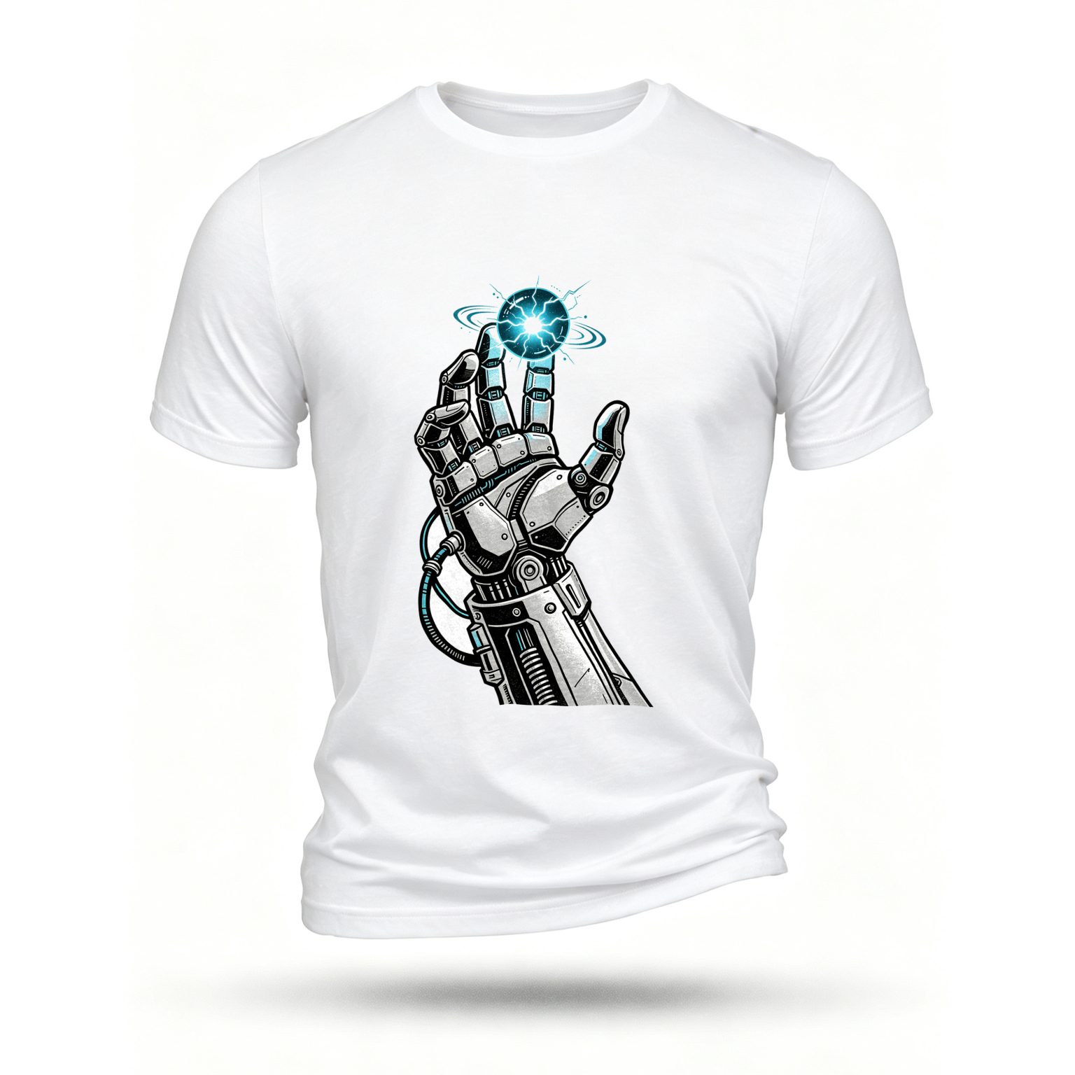 White T-shirt, front print
