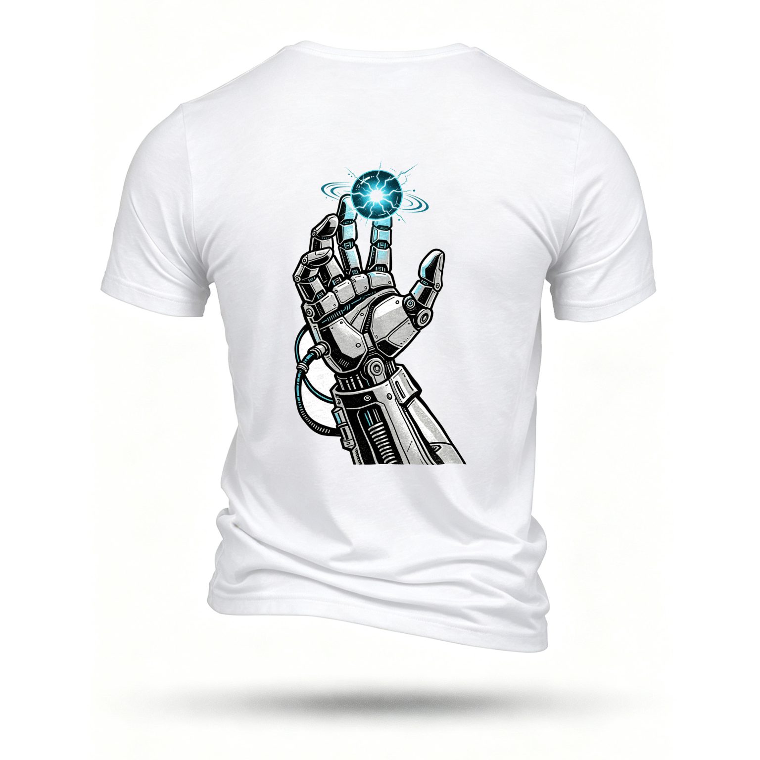 White T-shirt, back print