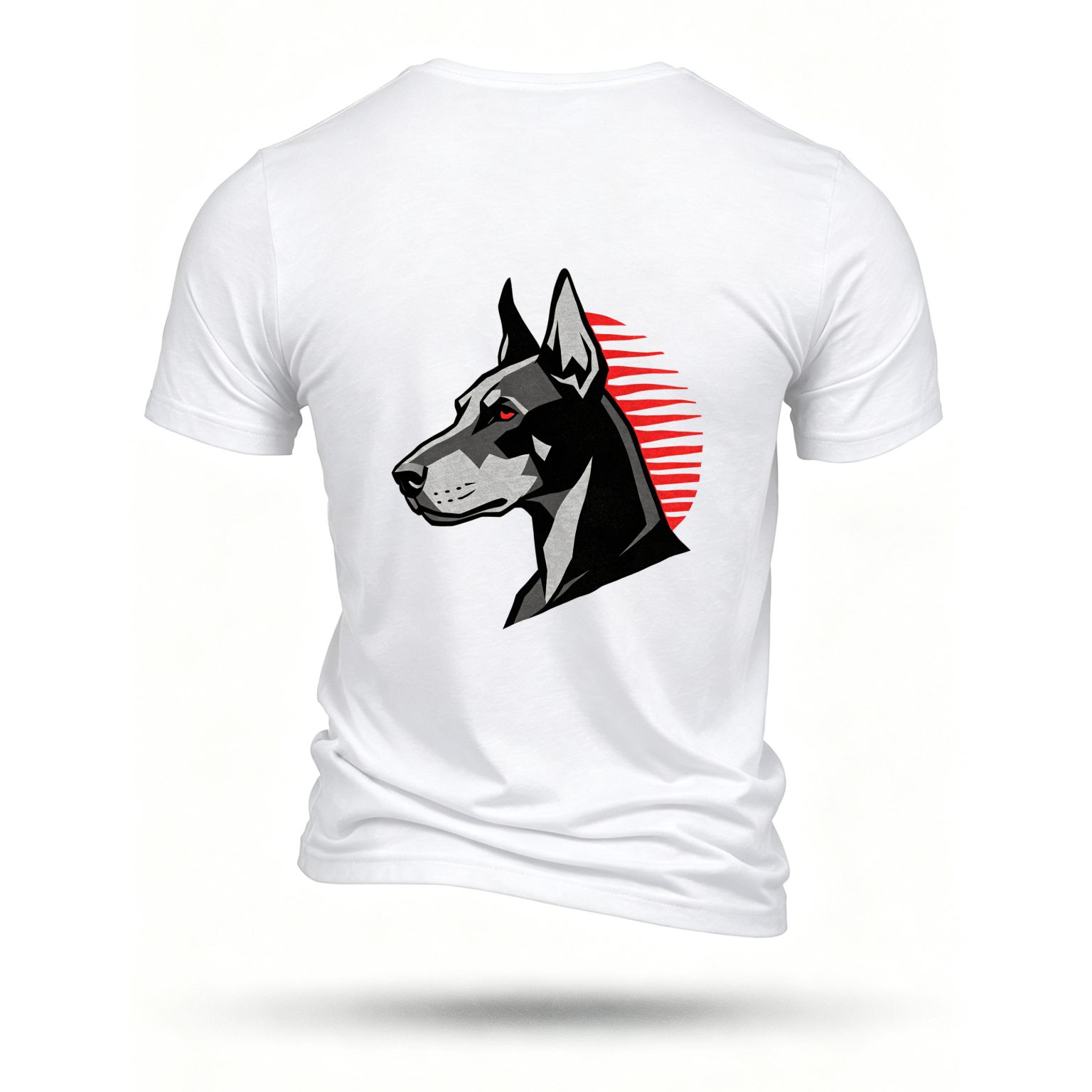 White T-shirt, back print