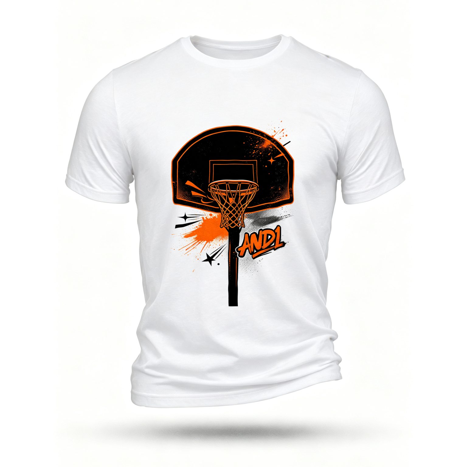 White T-shirt, front print
