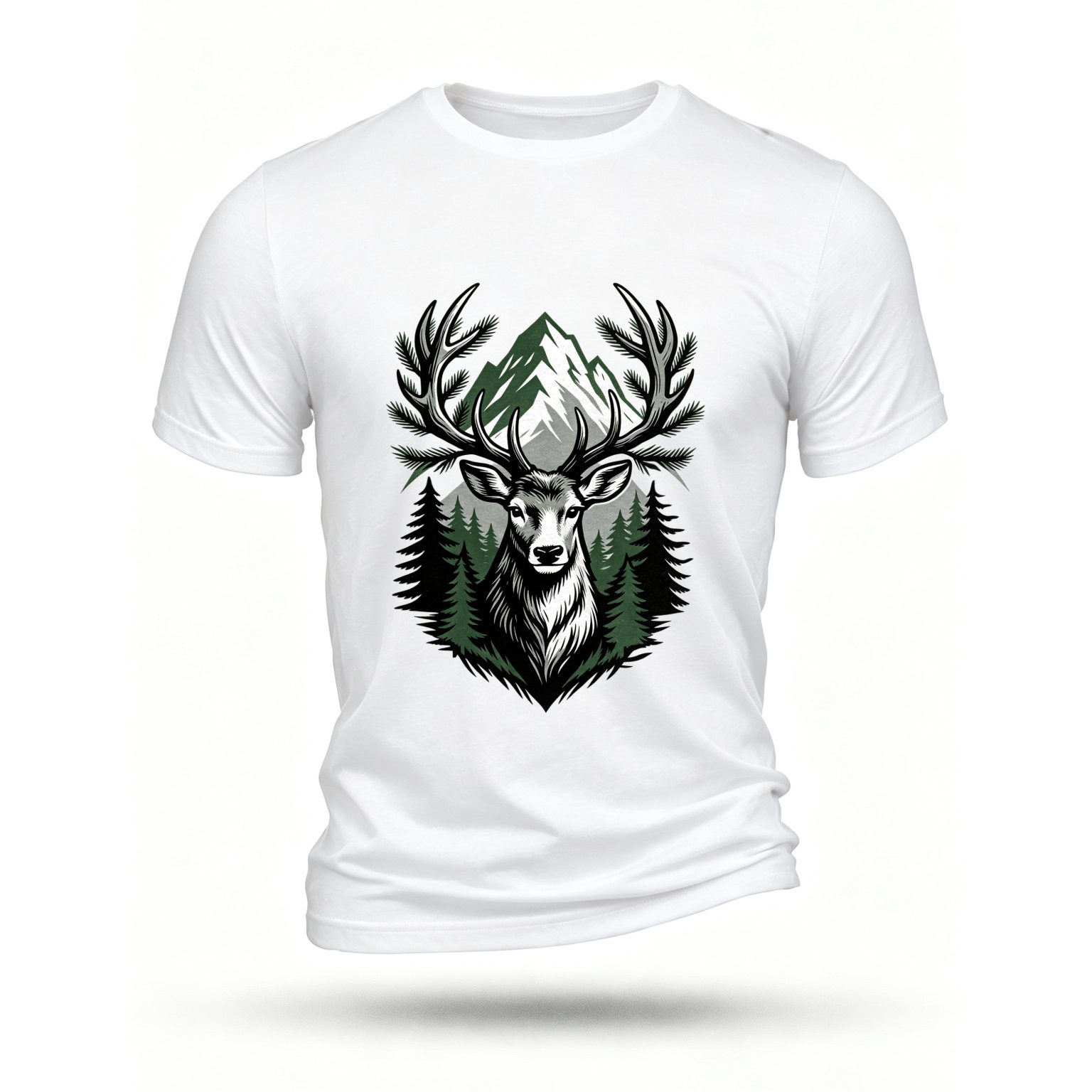 White T-shirt, front print