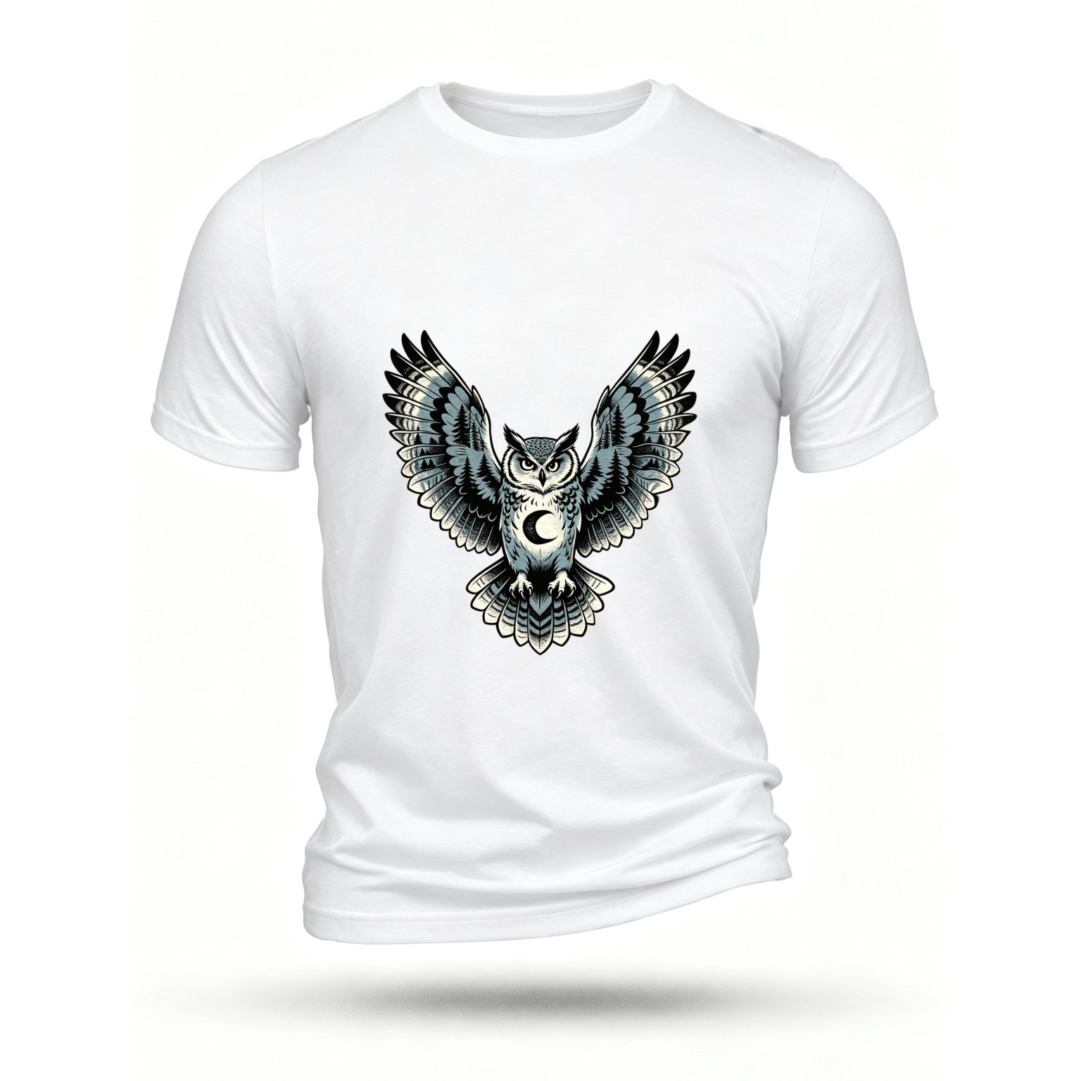 White T-shirt, front print