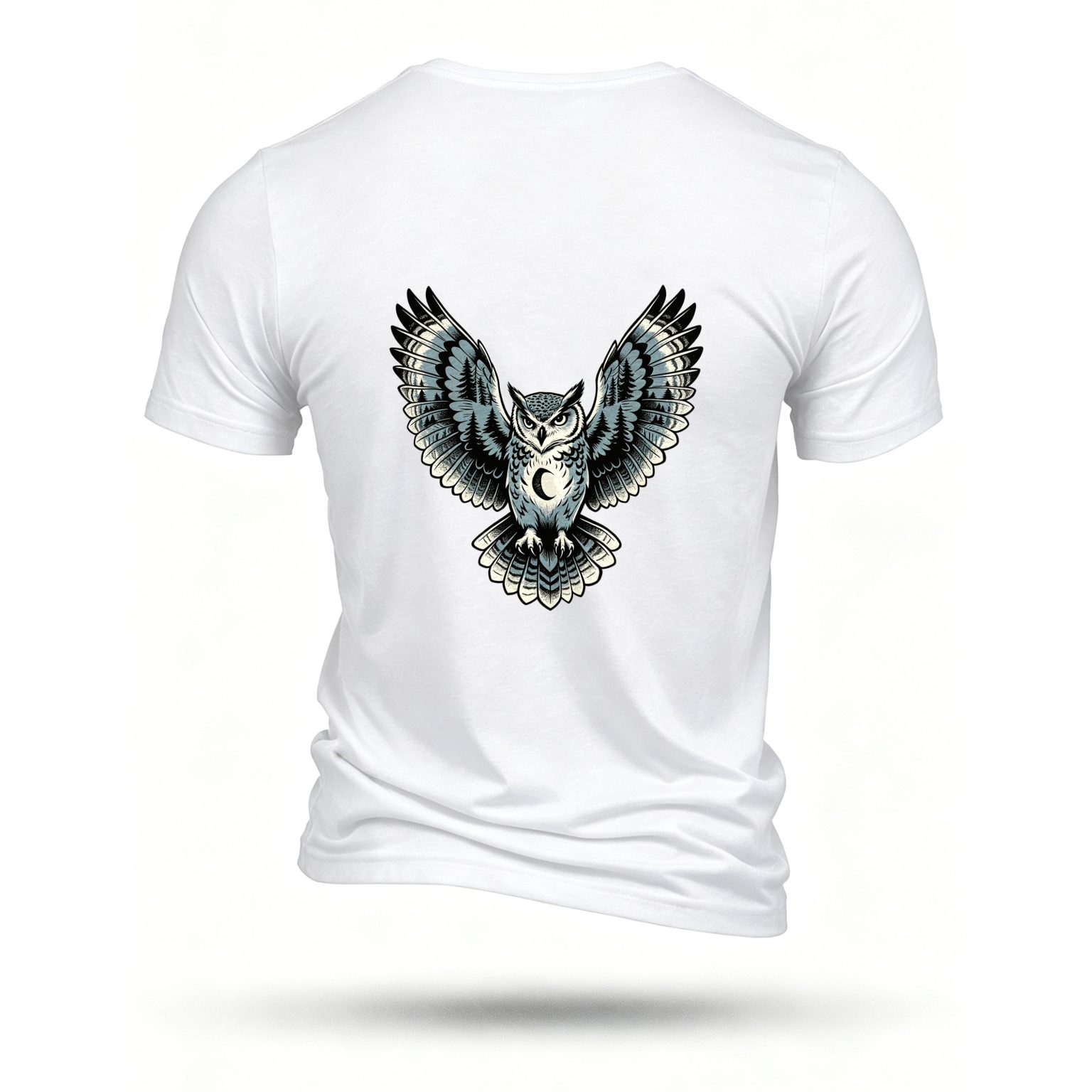 White T-shirt, back print