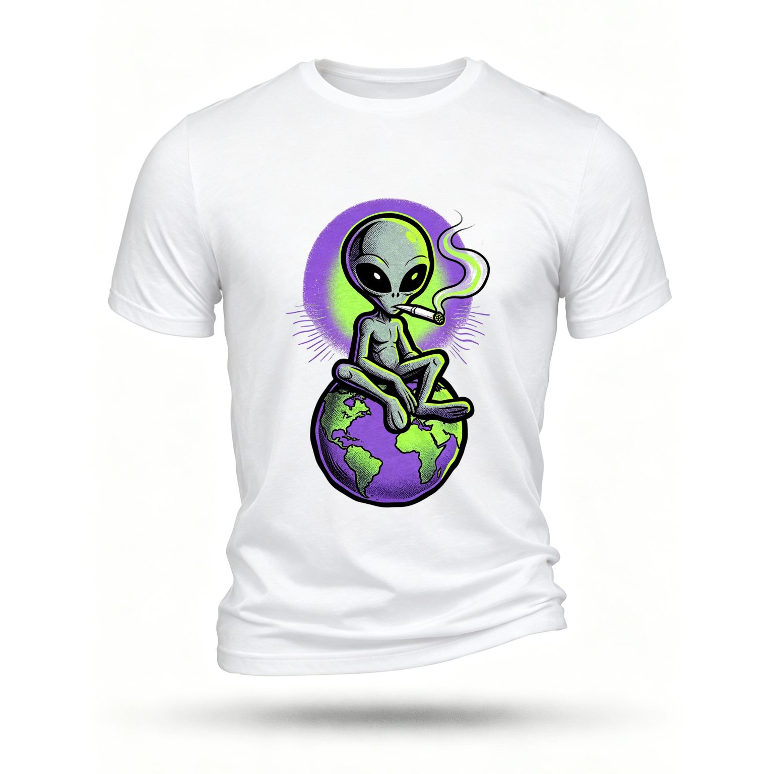 White T-shirt, front print